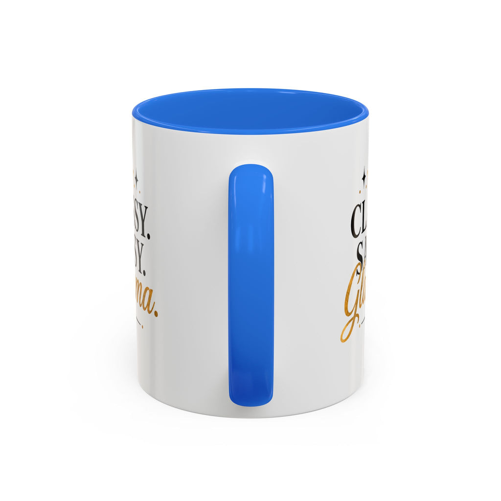 Classy Sassy Glamma Coffee Mug — 11oz/15oz Color Accent Mug
