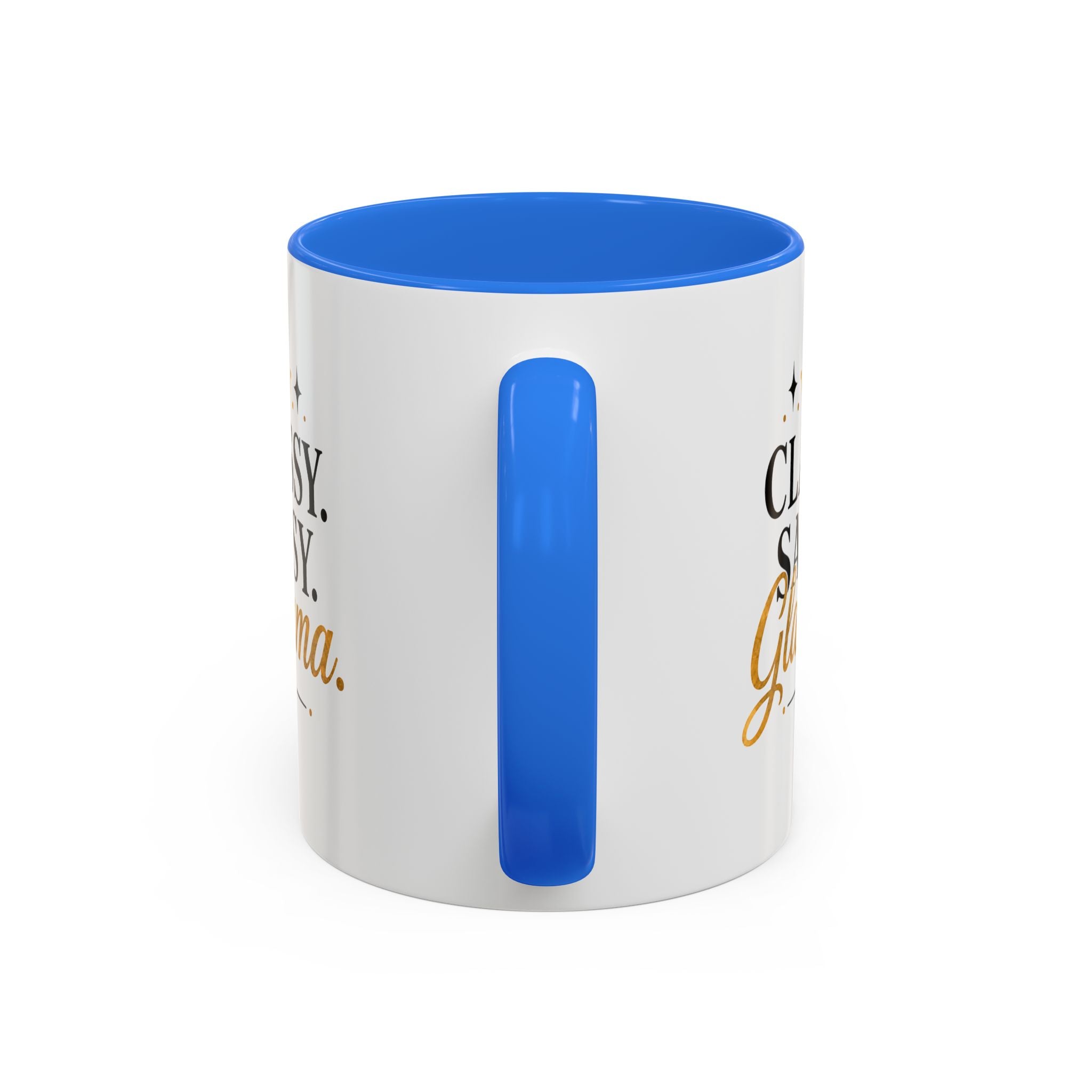 Classy Sassy Glamma Coffee Mug — 11oz/15oz Color Accent Mug