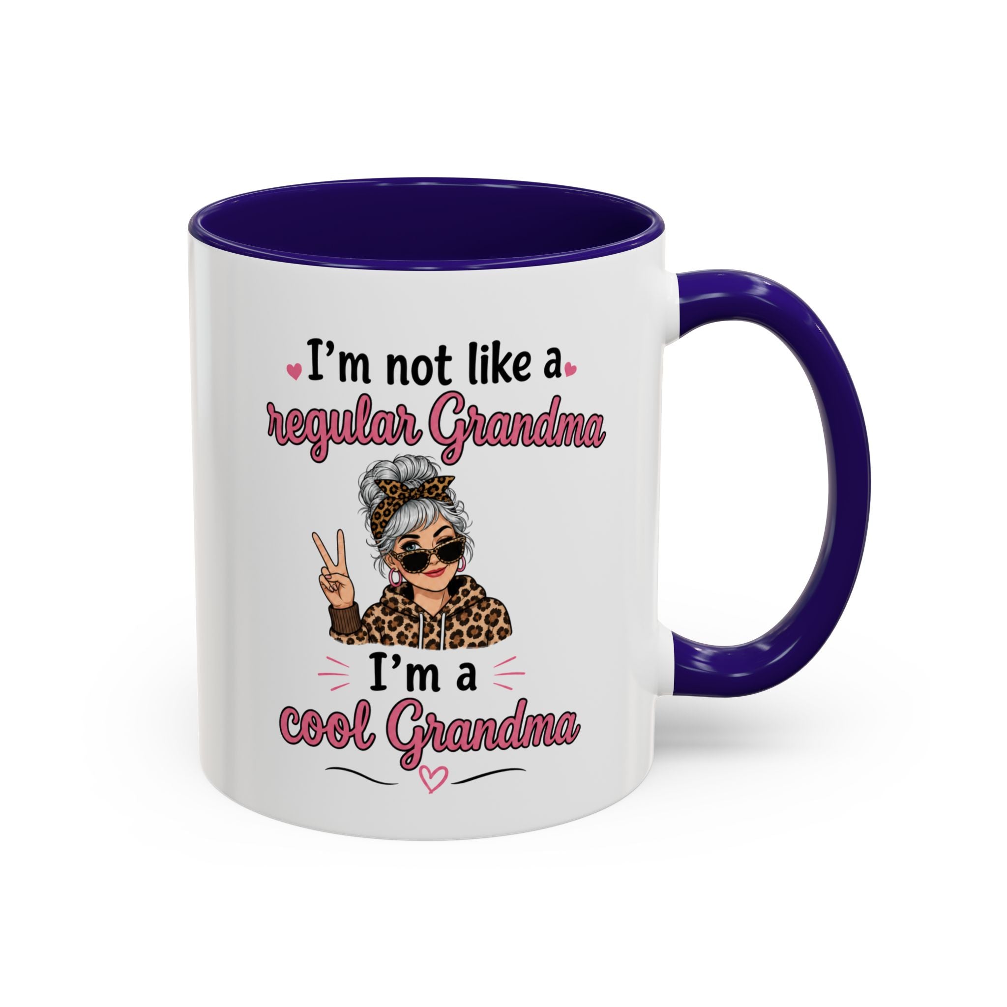 Cool Grandma illustration mug | 11oz 15oz colorful ceramic mug