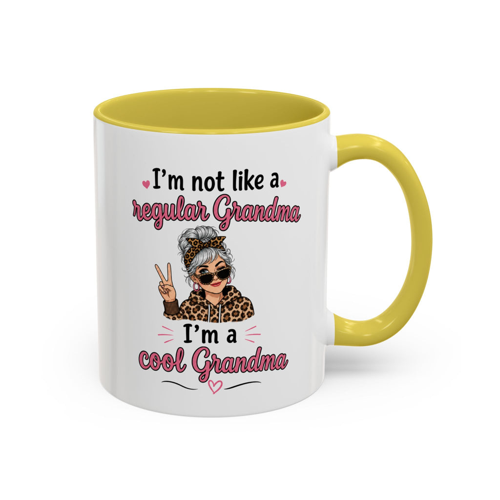 Cool Grandma illustration mug | 11oz 15oz colorful ceramic mug