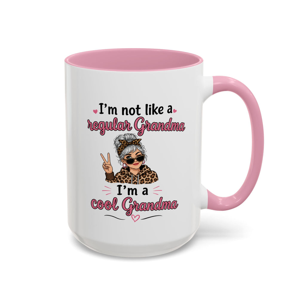 Cool Grandma illustration mug | 11oz 15oz colorful ceramic mug