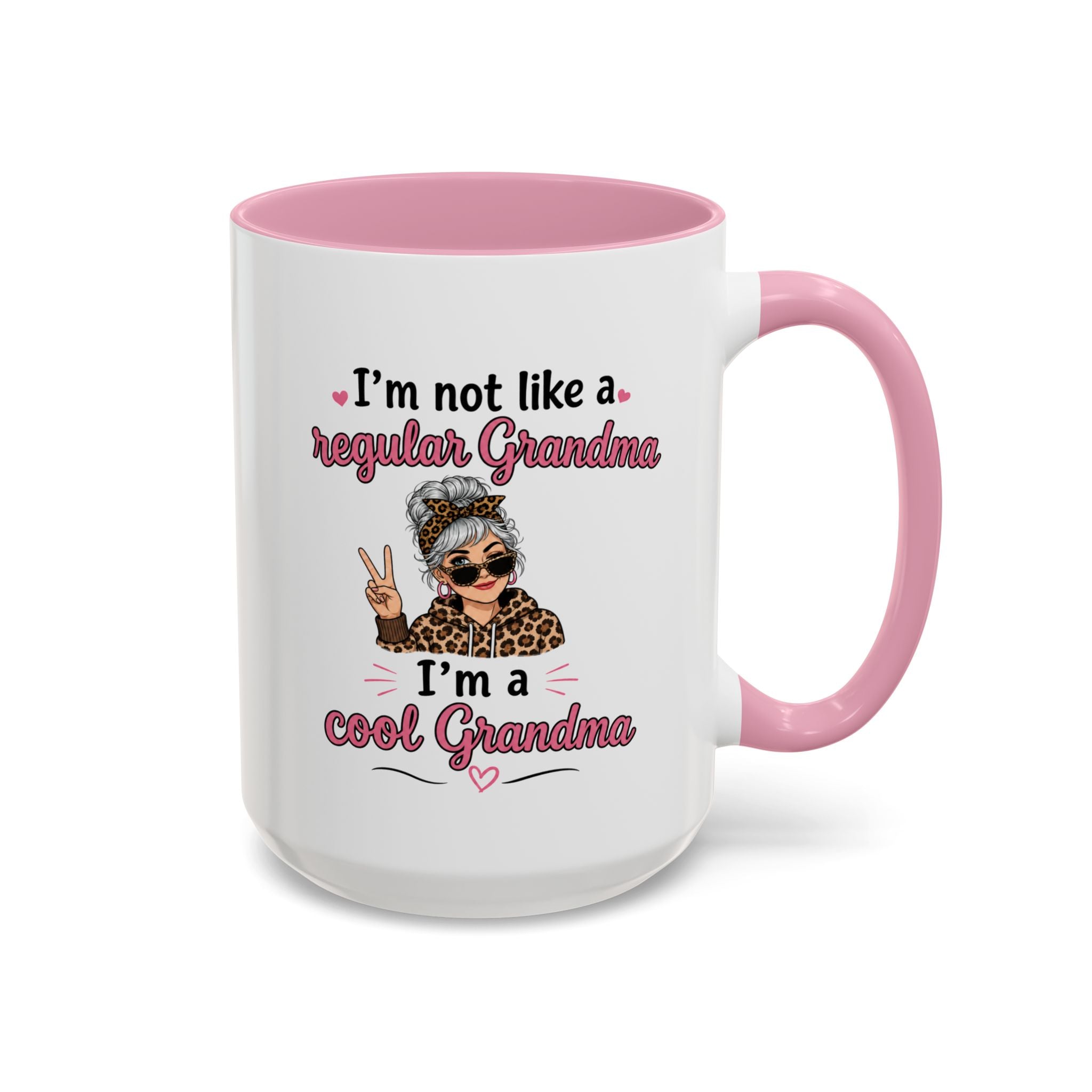 Cool Grandma illustration mug | 11oz 15oz colorful ceramic mug