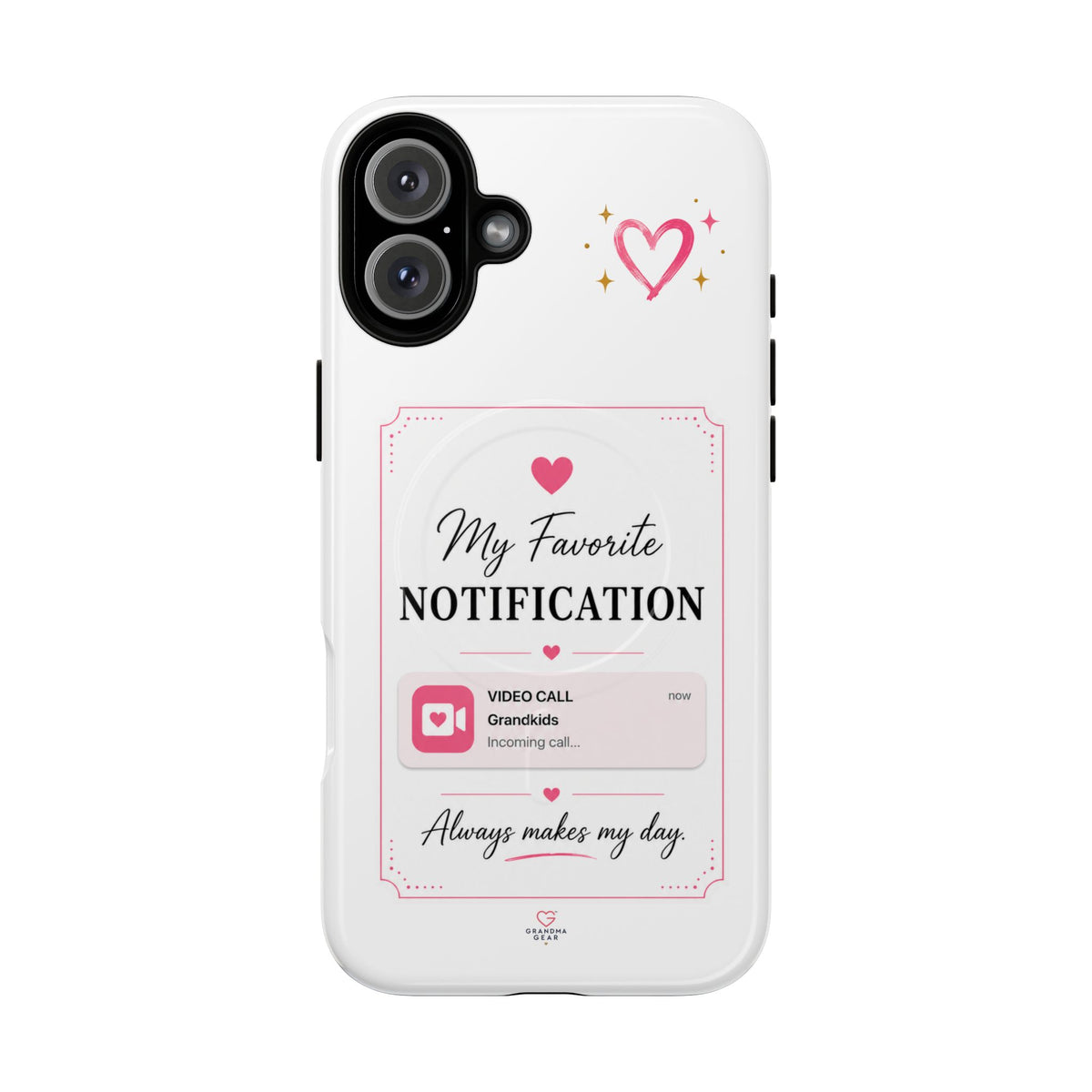 My Favorite Notification phone case | Cute heart video call design