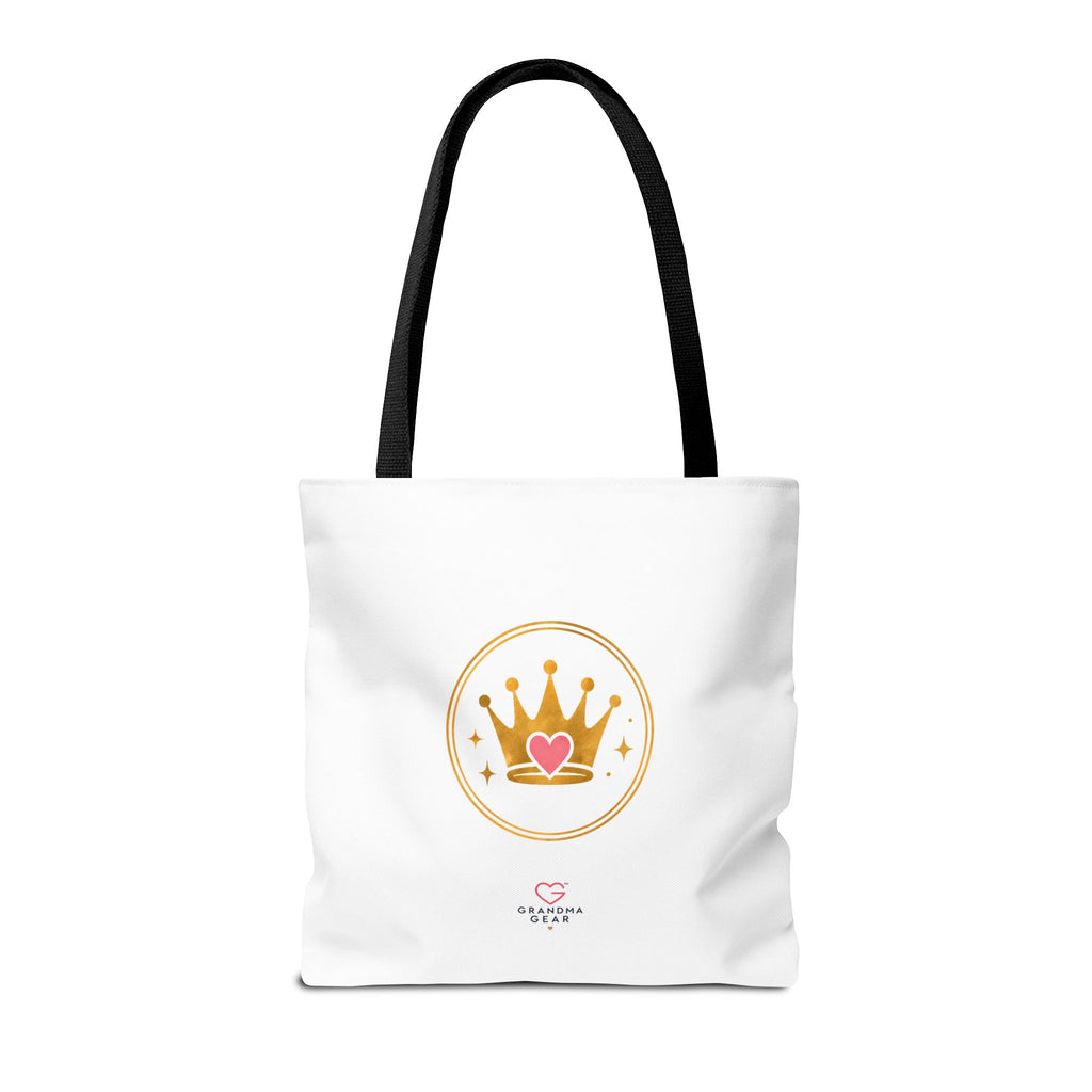 Classy Sassy Glamma Tote Bag – Funny Grandma Gift with Crown Graphic