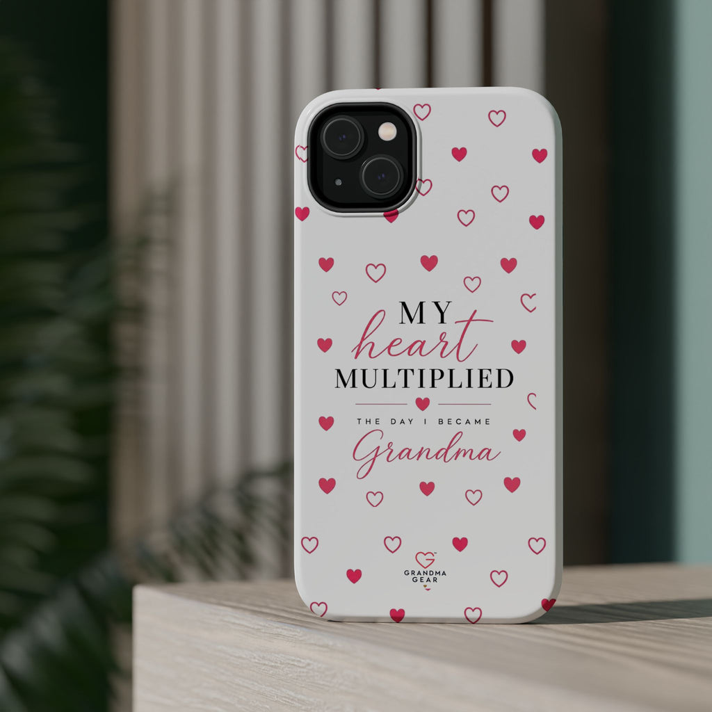 Grandma Phone Case — "My Heart Multiplied" Magnetic Impact‑Resistant Case