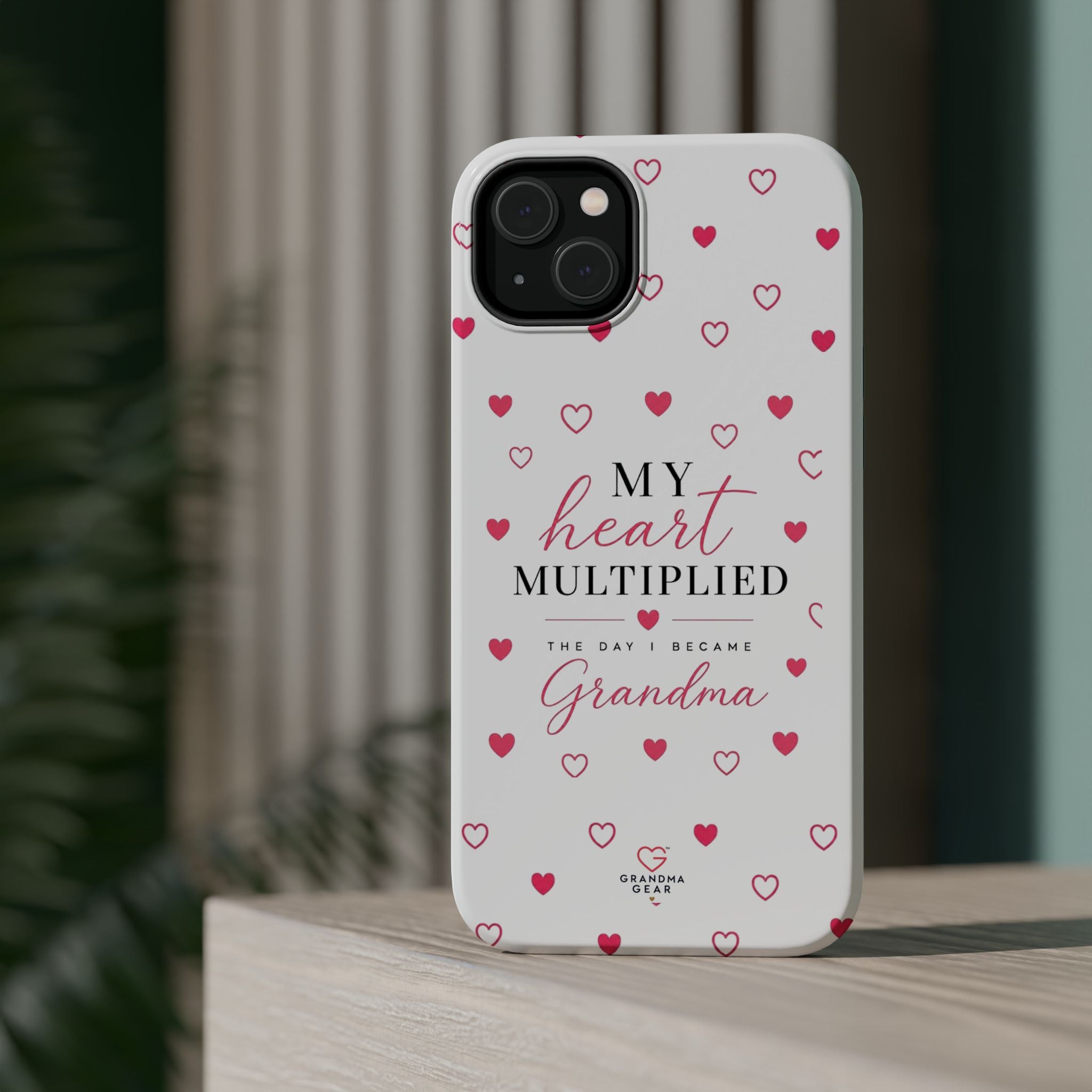 Grandma Phone Case — "My Heart Multiplied" Magnetic Impact‑Resistant Case