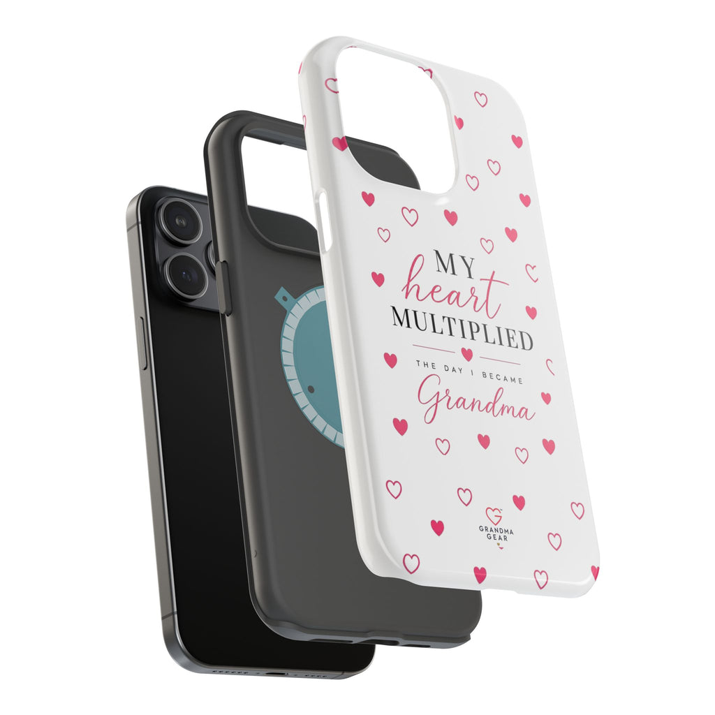 Grandma Phone Case — "My Heart Multiplied" Magnetic Impact‑Resistant Case