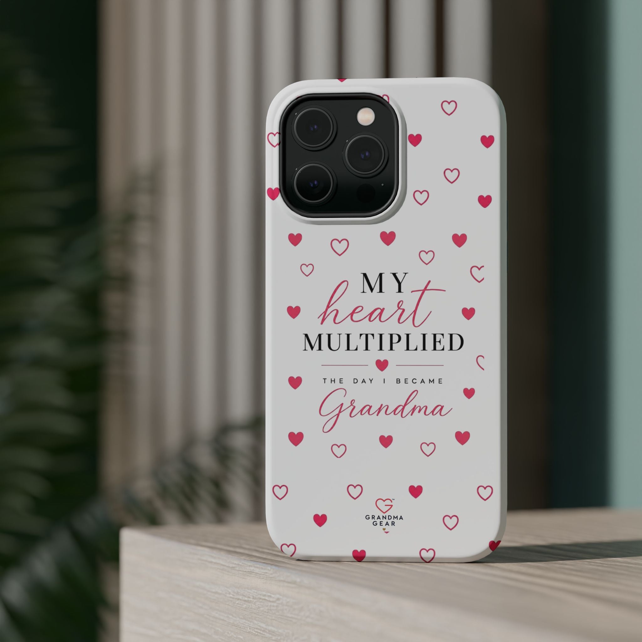 Grandma Phone Case — "My Heart Multiplied" Magnetic Impact‑Resistant Case