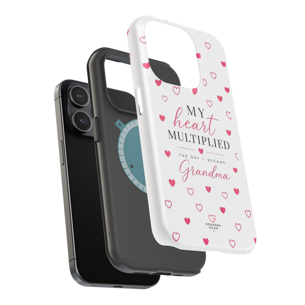 Grandma Phone Case — "My Heart Multiplied" Magnetic Impact‑Resistant Case