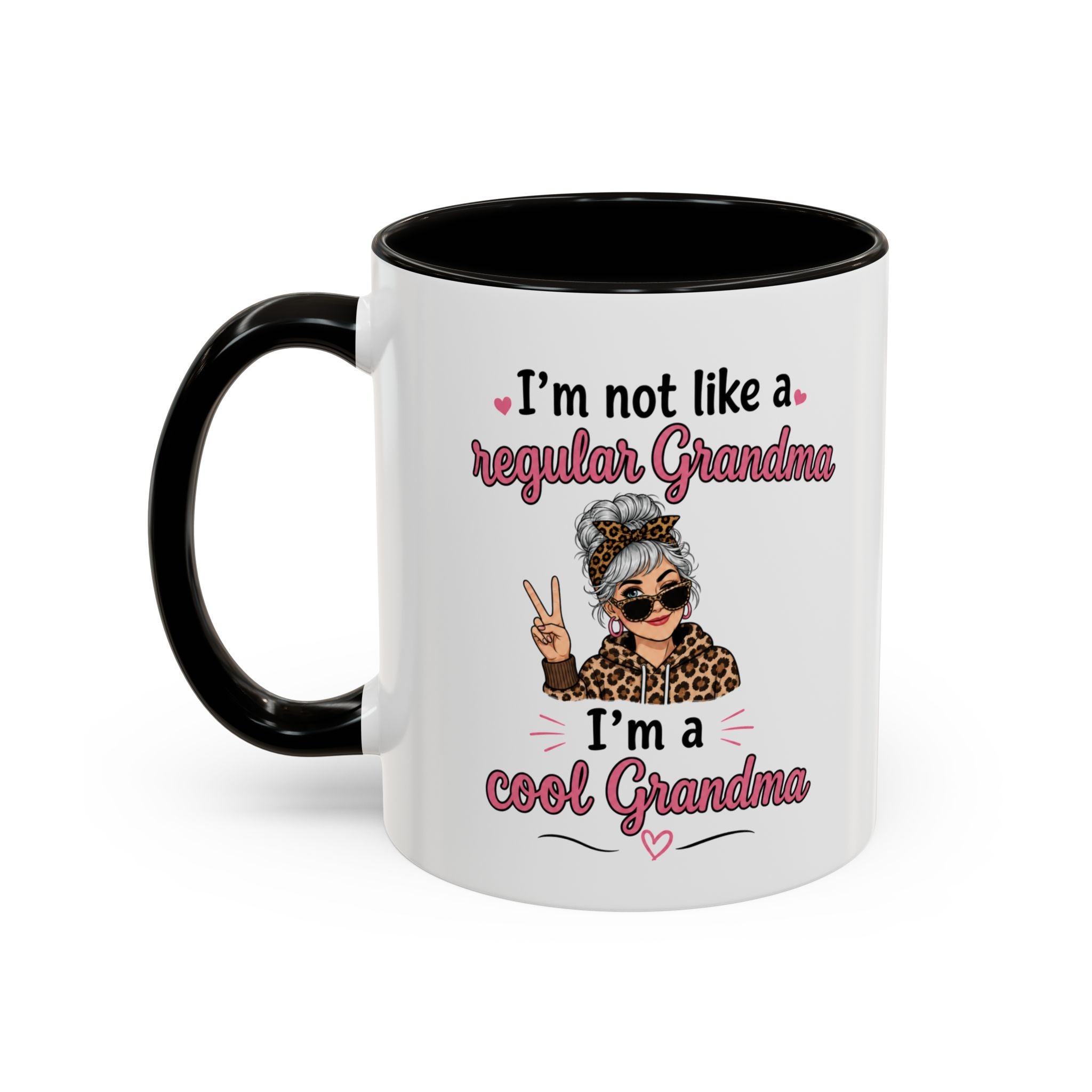 Cool Grandma illustration mug | 11oz 15oz colorful ceramic mug