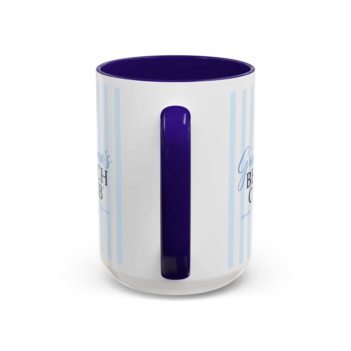 Grandma's Beach Club Script Mug | Color Accent Coffee Mug (11oz, 15oz)