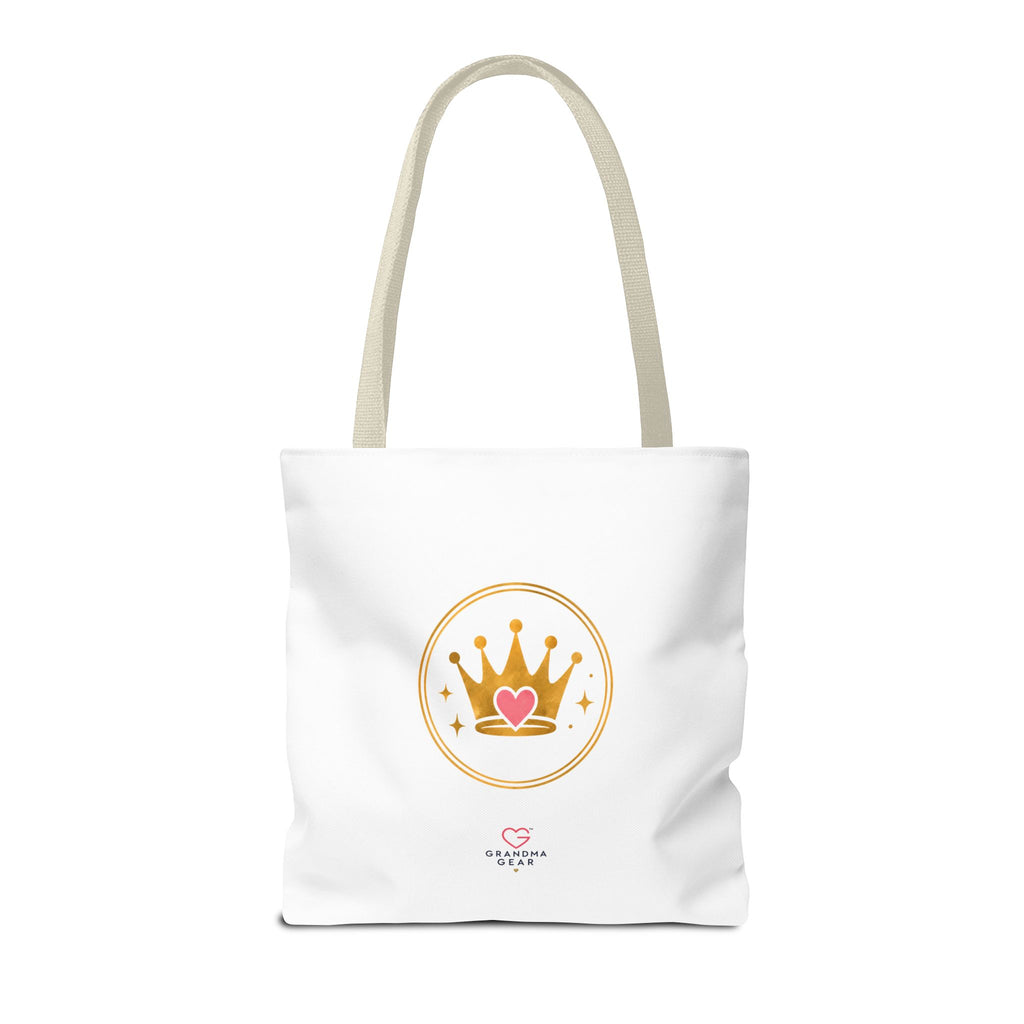 Classy Sassy Glamma Tote Bag – Funny Grandma Gift with Crown Graphic