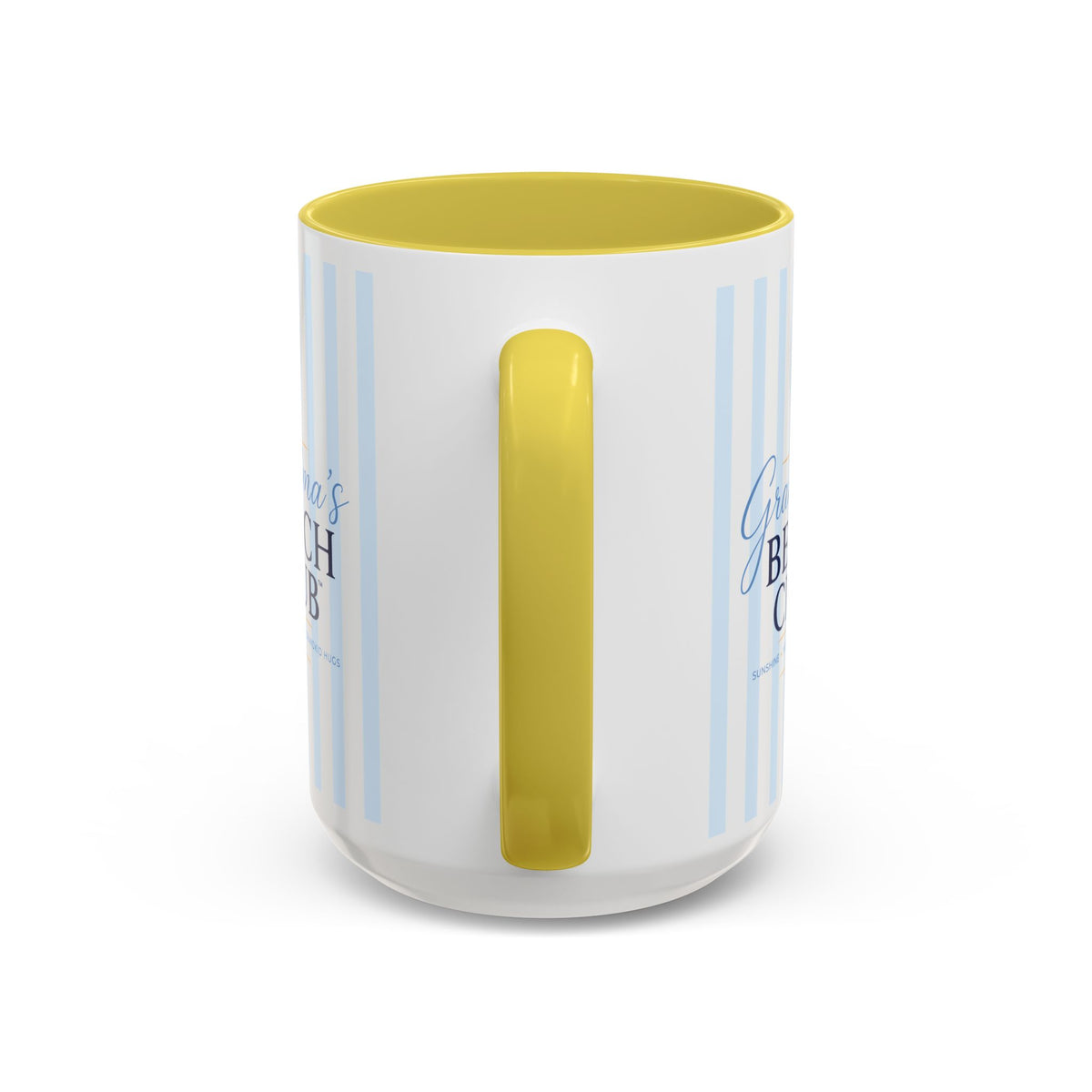 Grandma's Beach Club Script Mug | Color Accent Coffee Mug (11oz, 15oz)