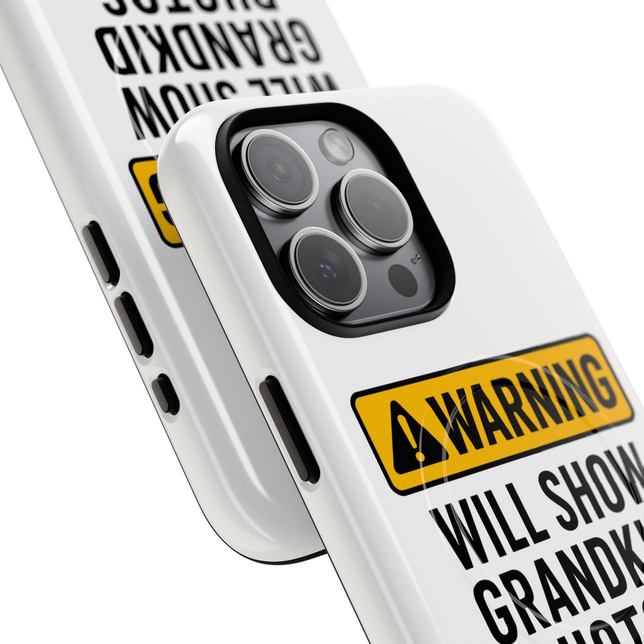 Phone Case — "Warning: Will Show Grandkid Photos" Tough Magnetic Case