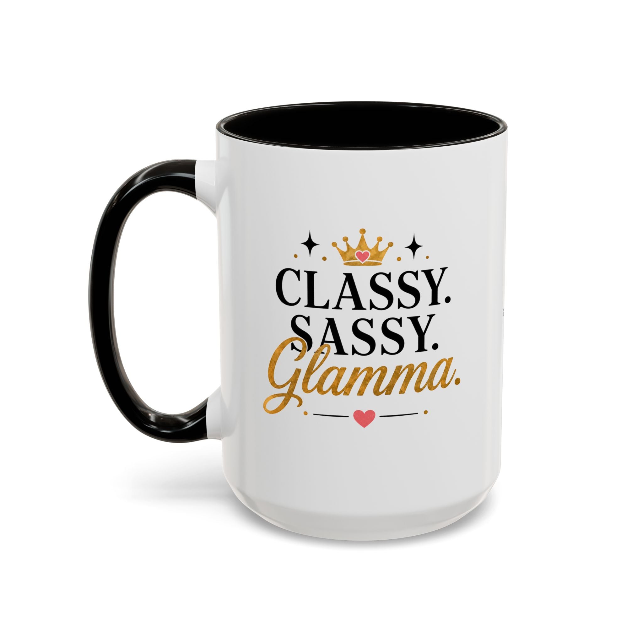 Classy Sassy Glamma Coffee Mug — 11oz/15oz Color Accent Mug