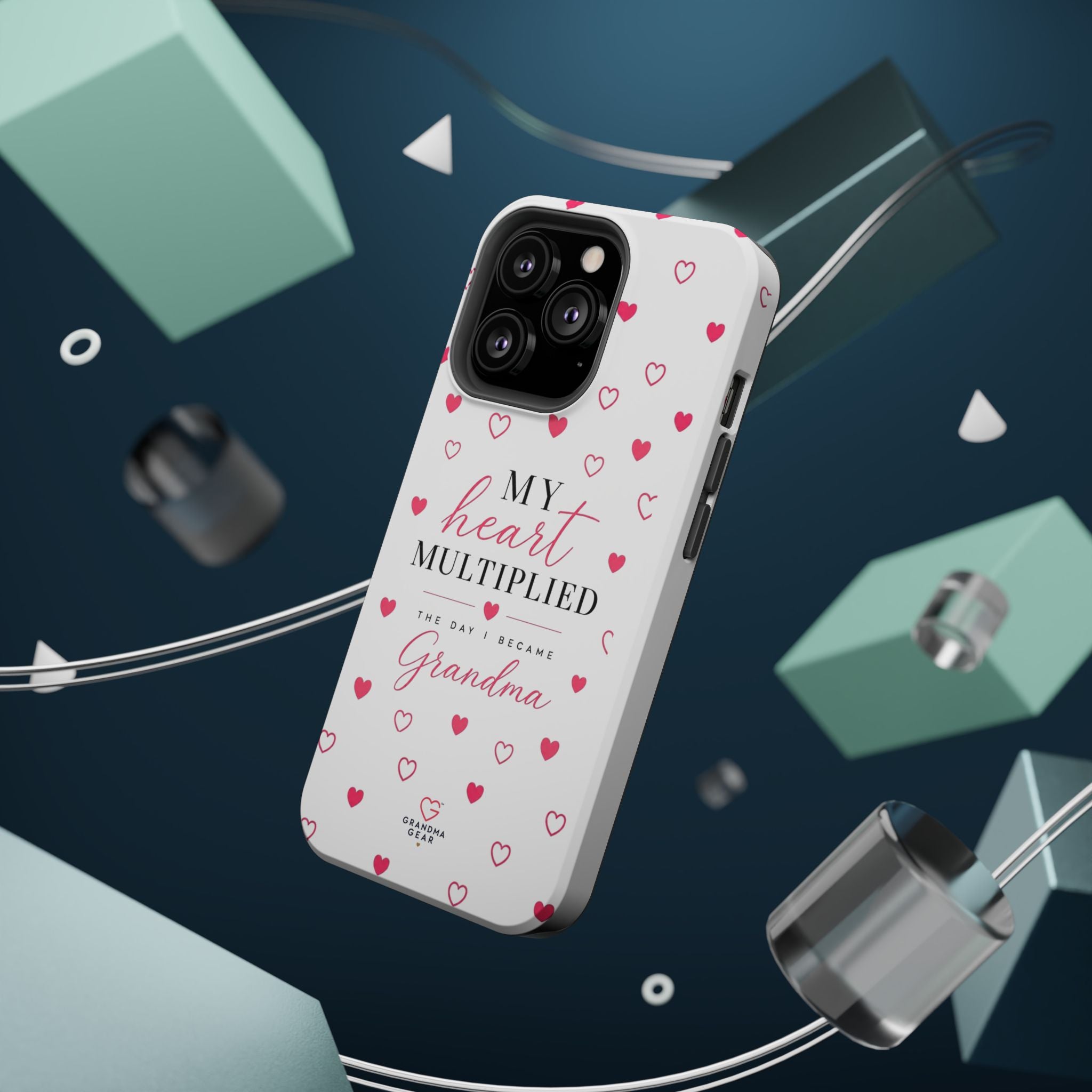 Grandma Phone Case — "My Heart Multiplied" Magnetic Impact‑Resistant Case