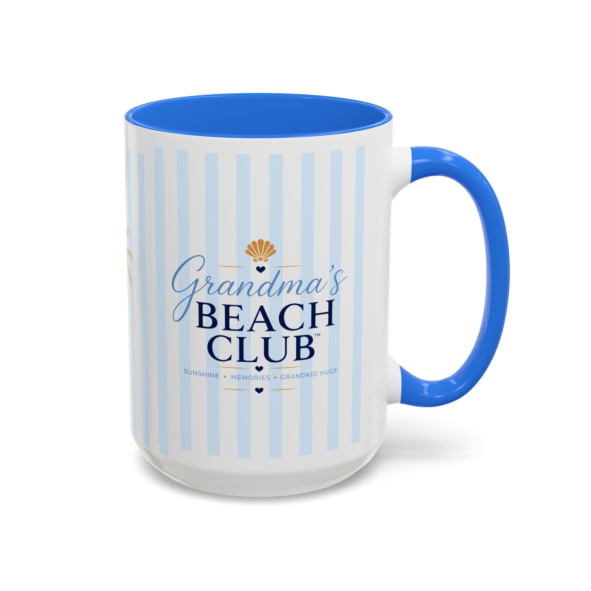 Grandma's Beach Club Script Mug | Color Accent Coffee Mug (11oz, 15oz)