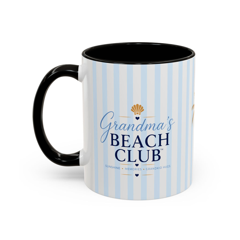 Grandma's Beach Club Script Mug | Color Accent Coffee Mug (11oz, 15oz)