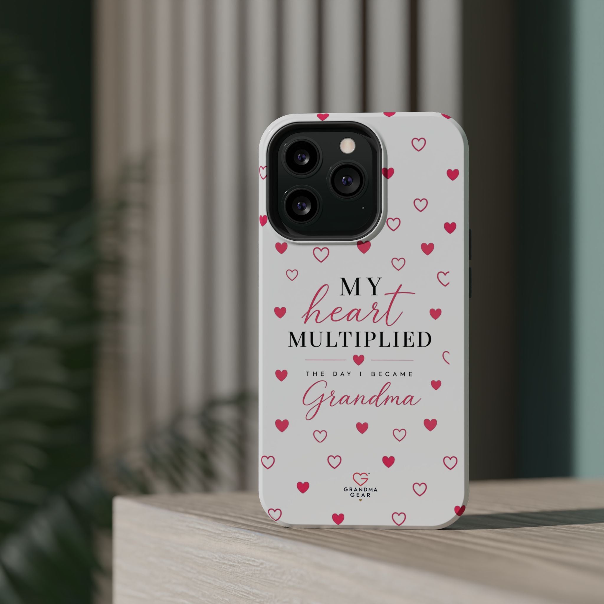 Grandma Phone Case — "My Heart Multiplied" Magnetic Impact‑Resistant Case