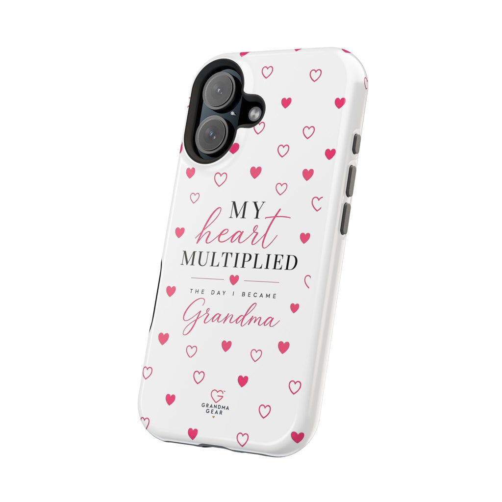 Grandma Phone Case — "My Heart Multiplied" Magnetic Impact‑Resistant Case