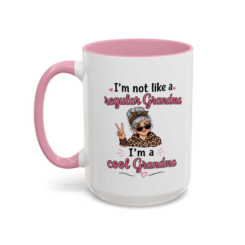 Cool Grandma illustration mug | 11oz 15oz colorful ceramic mug
