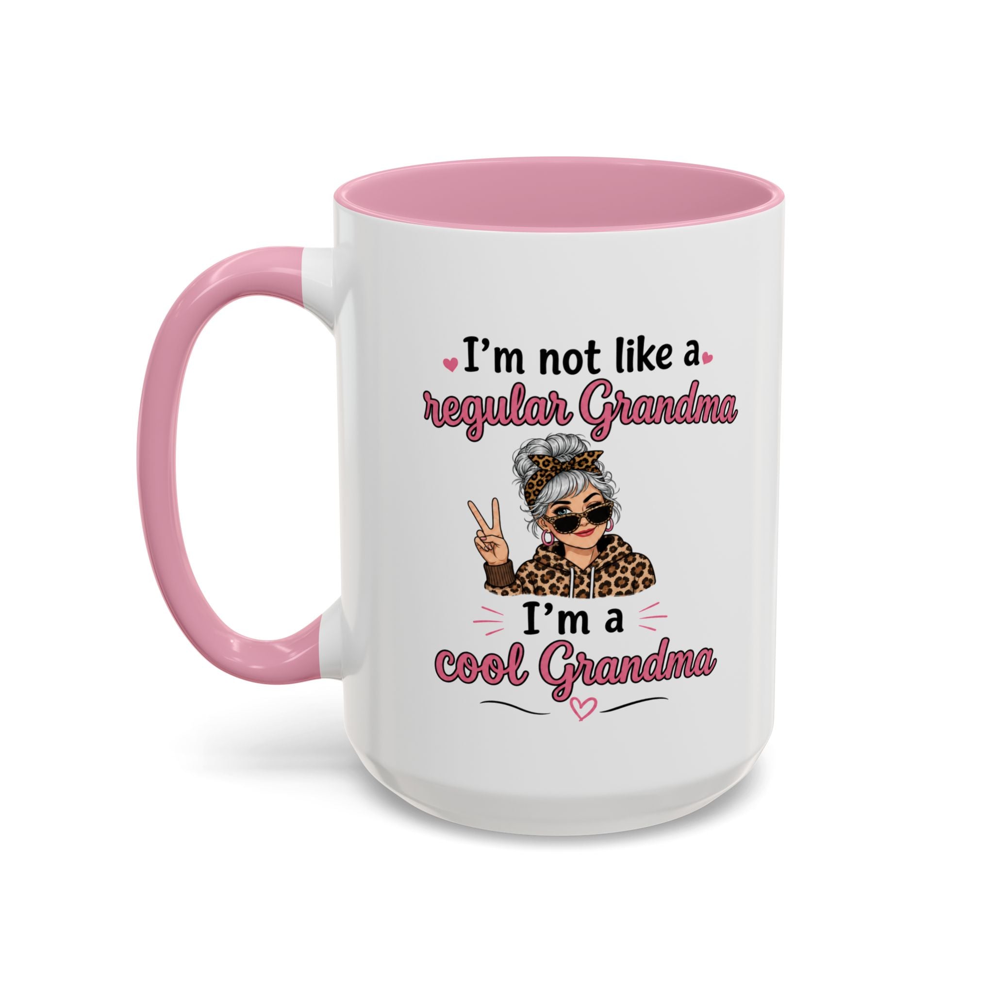 Cool Grandma illustration mug | 11oz 15oz colorful ceramic mug