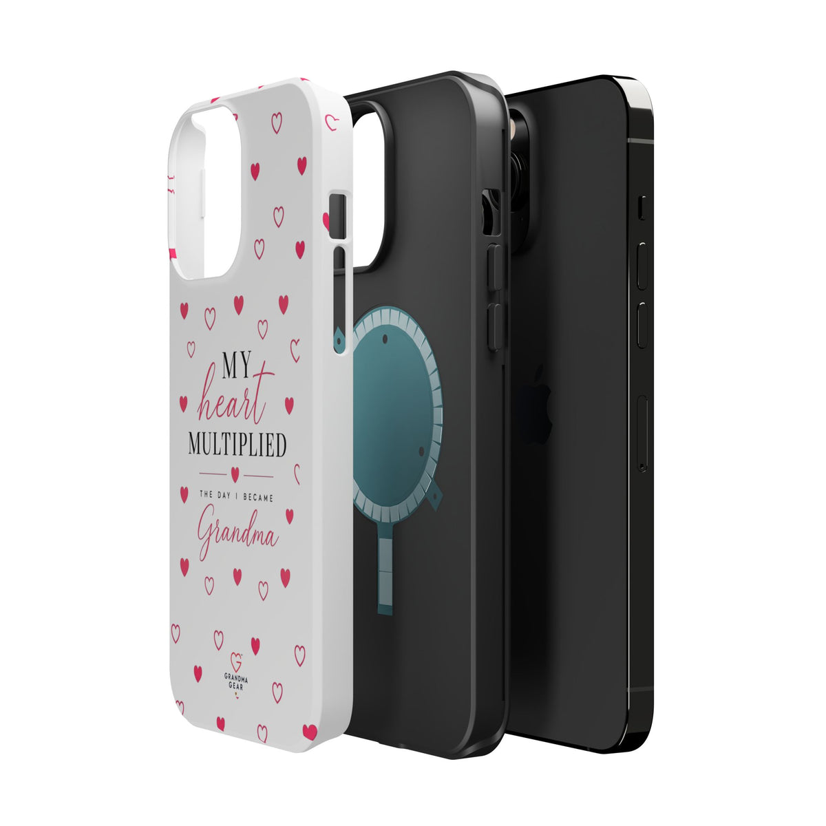 Grandma Phone Case — "My Heart Multiplied" Magnetic Impact‑Resistant Case