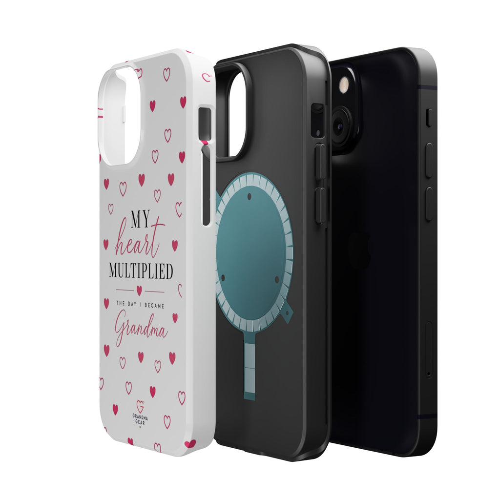 Grandma Phone Case — "My Heart Multiplied" Magnetic Impact‑Resistant Case