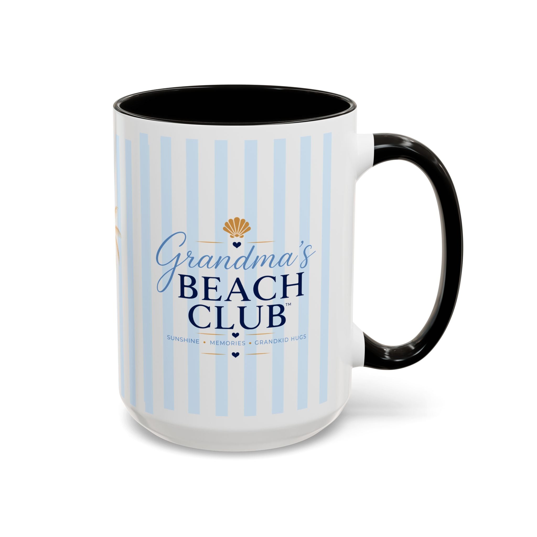 Grandma's Beach Club Script Mug | Color Accent Coffee Mug (11oz, 15oz)