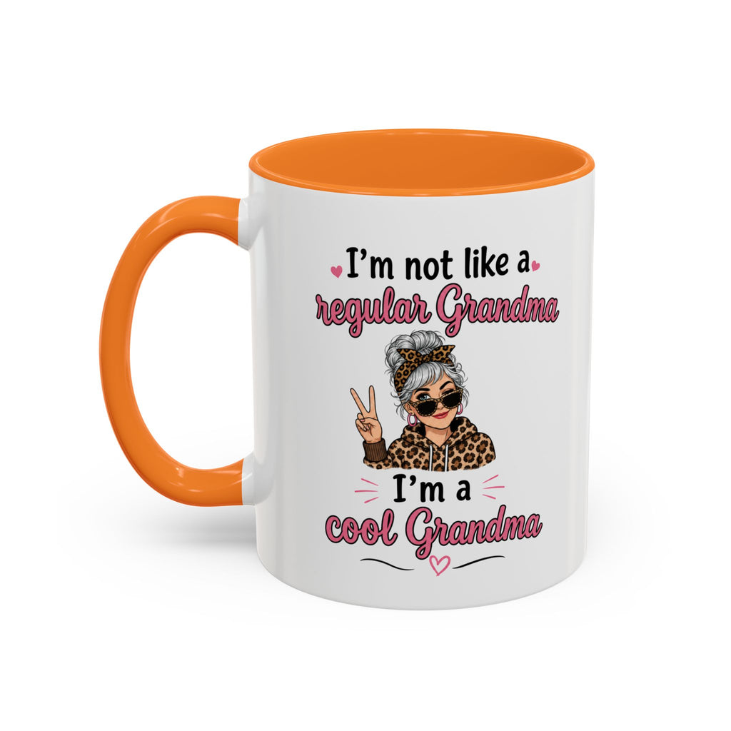 Cool Grandma illustration mug | 11oz 15oz colorful ceramic mug