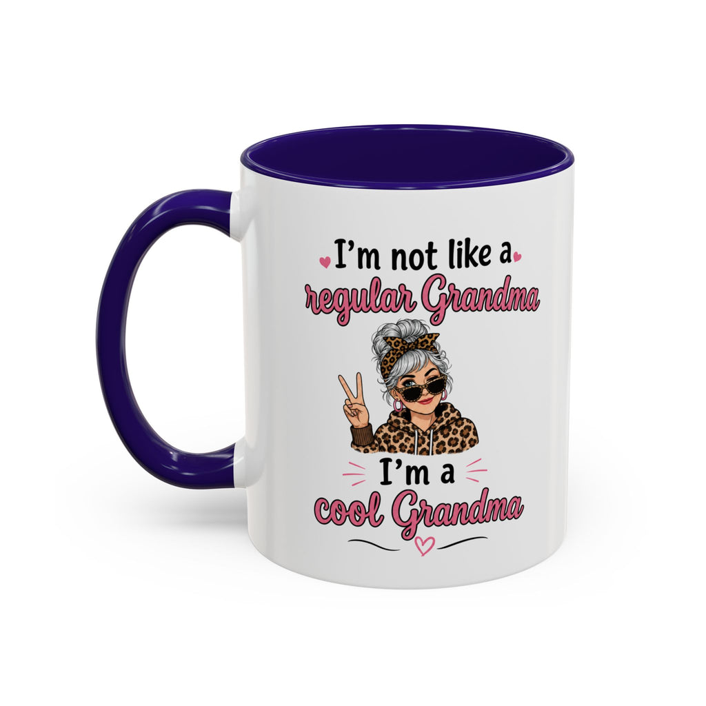 Cool Grandma illustration mug | 11oz 15oz colorful ceramic mug