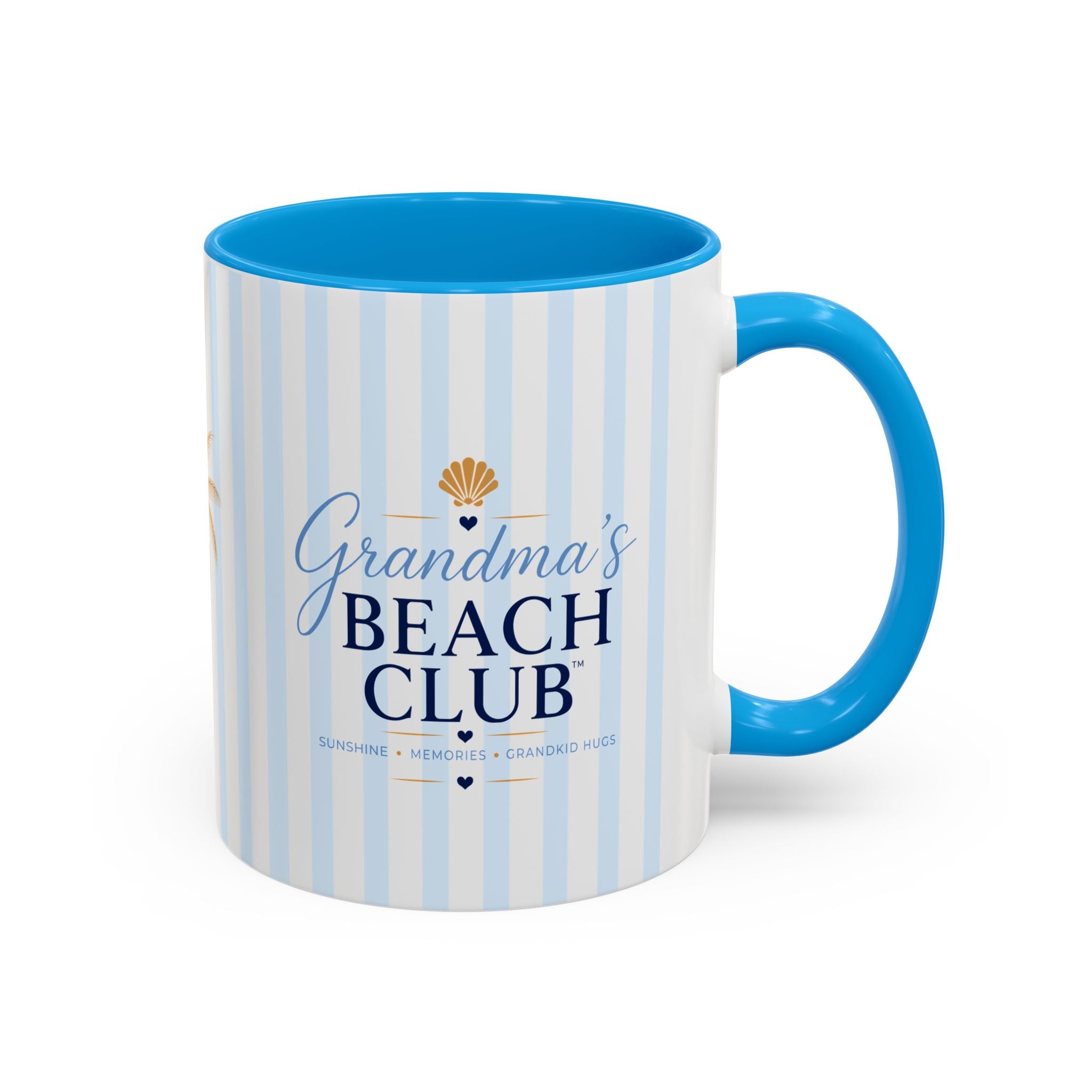 Grandma's Beach Club Script Mug | Color Accent Coffee Mug (11oz, 15oz)