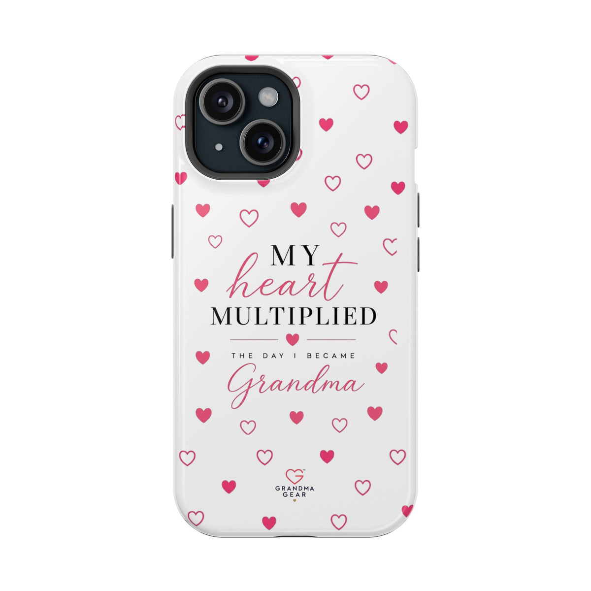 Grandma Phone Case — "My Heart Multiplied" Magnetic Impact‑Resistant Case