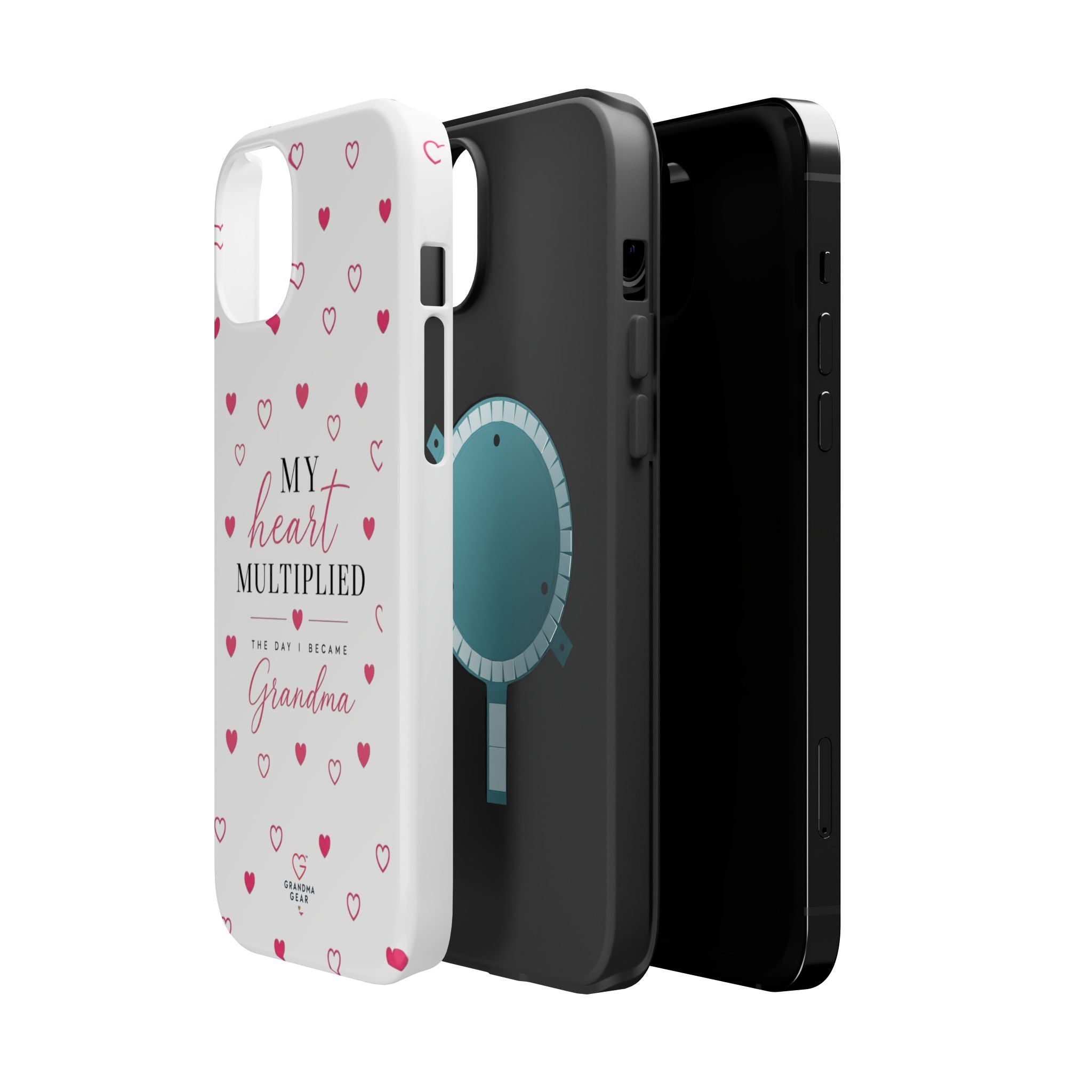 Grandma Phone Case — "My Heart Multiplied" Magnetic Impact‑Resistant Case