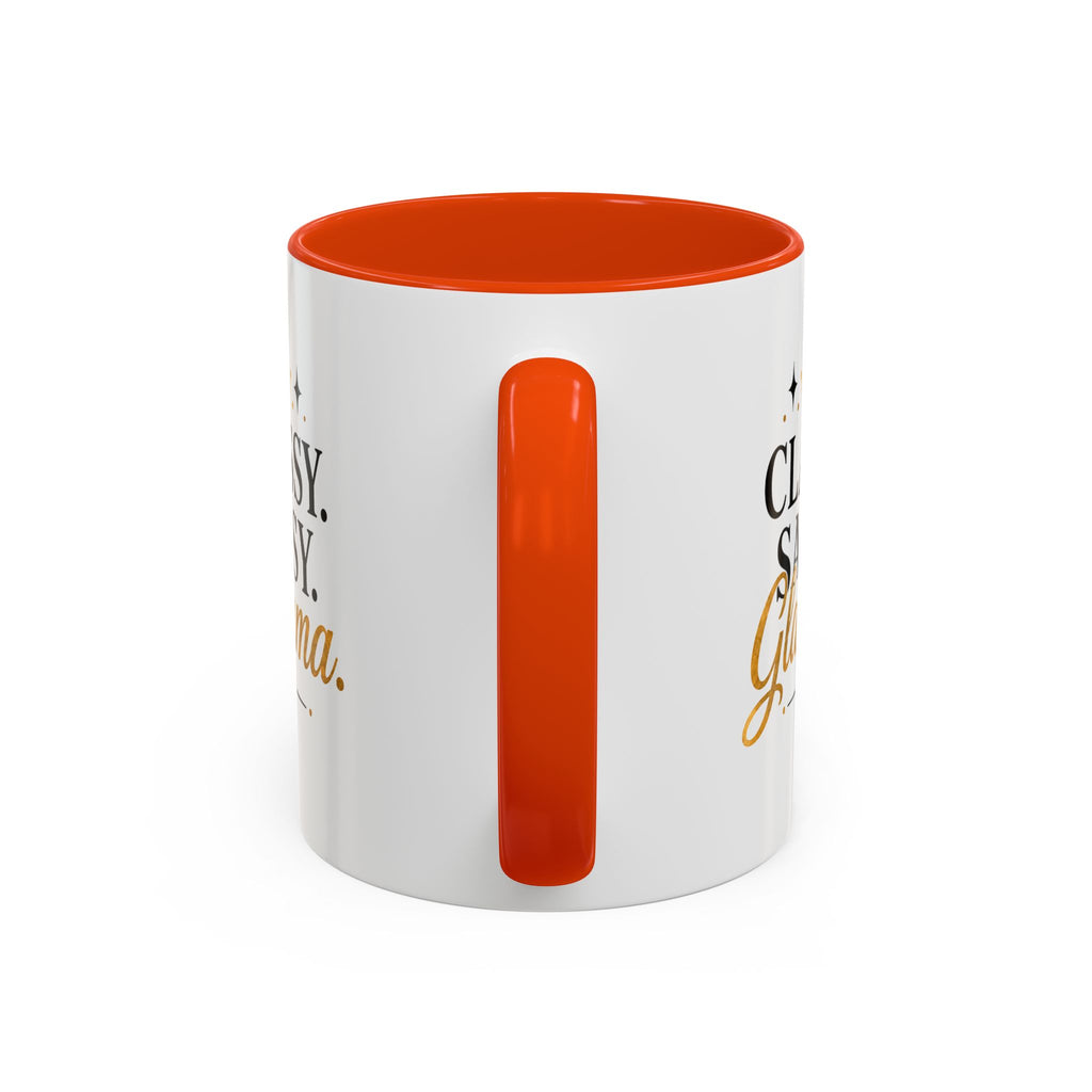 Classy Sassy Glamma Coffee Mug — 11oz/15oz Color Accent Mug