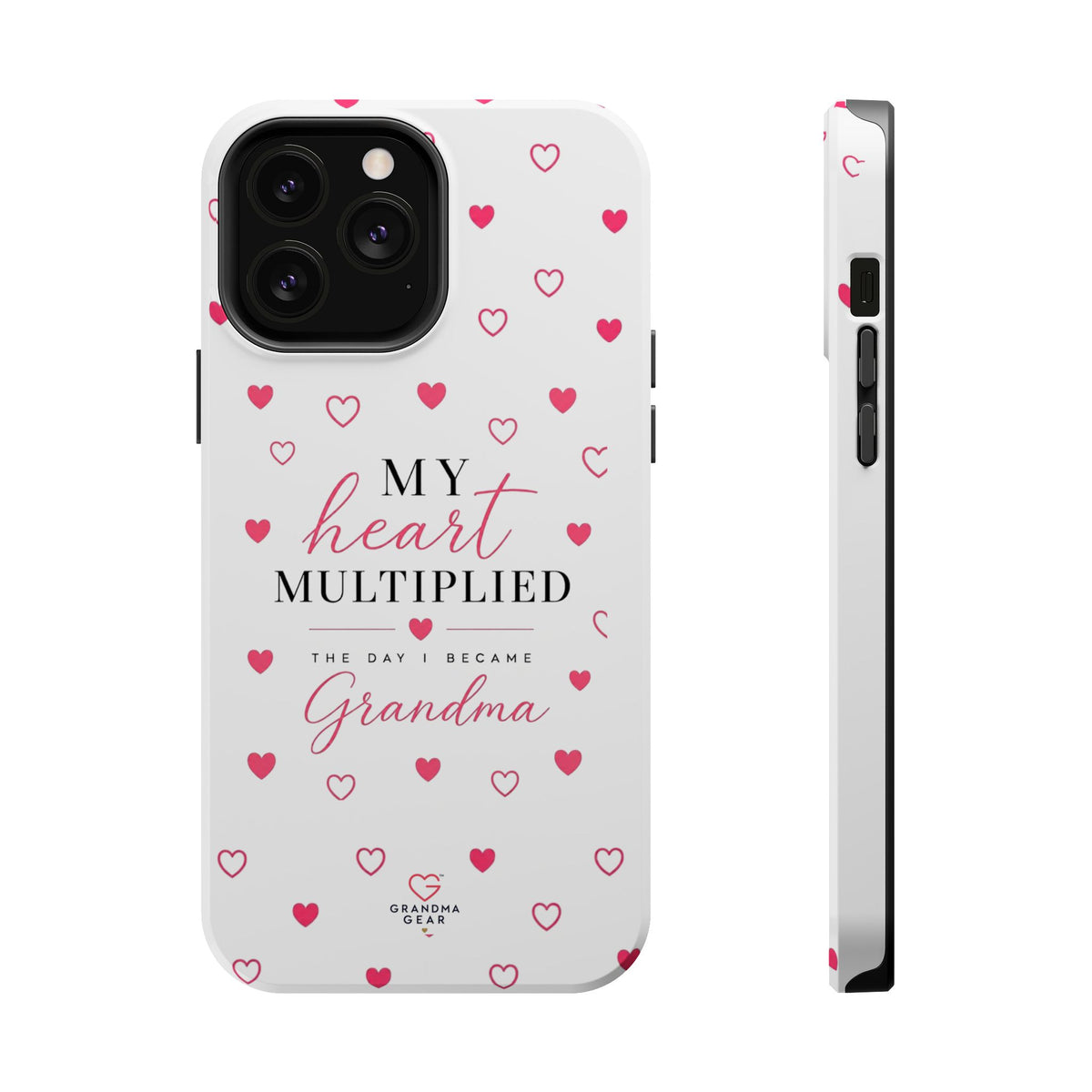 Grandma Phone Case — "My Heart Multiplied" Magnetic Impact‑Resistant Case
