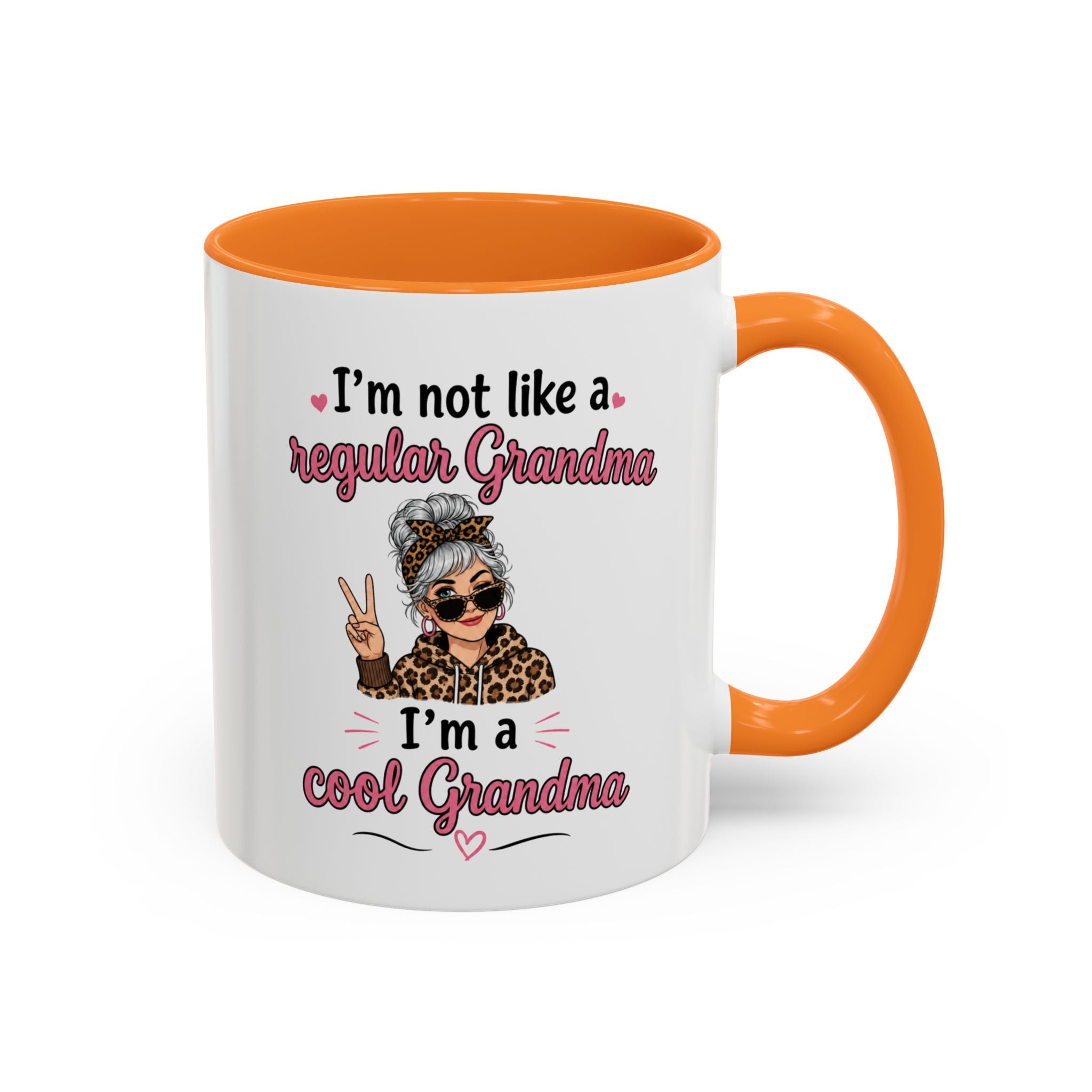 Cool Grandma illustration mug | 11oz 15oz colorful ceramic mug