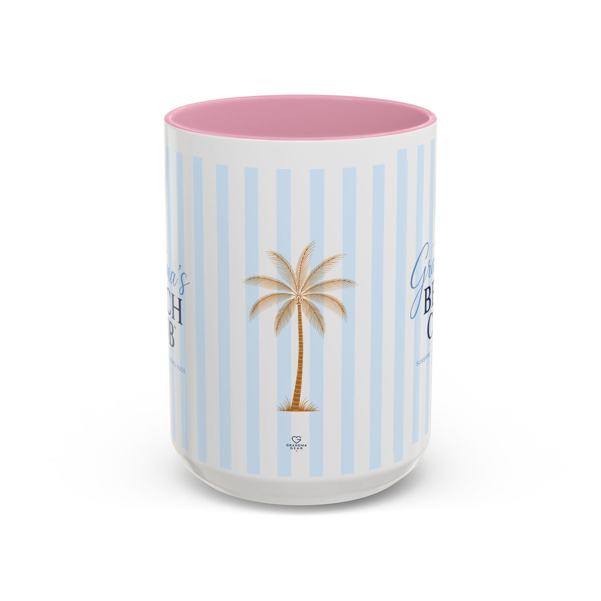 Grandma's Beach Club Script Mug | Color Accent Coffee Mug (11oz, 15oz)