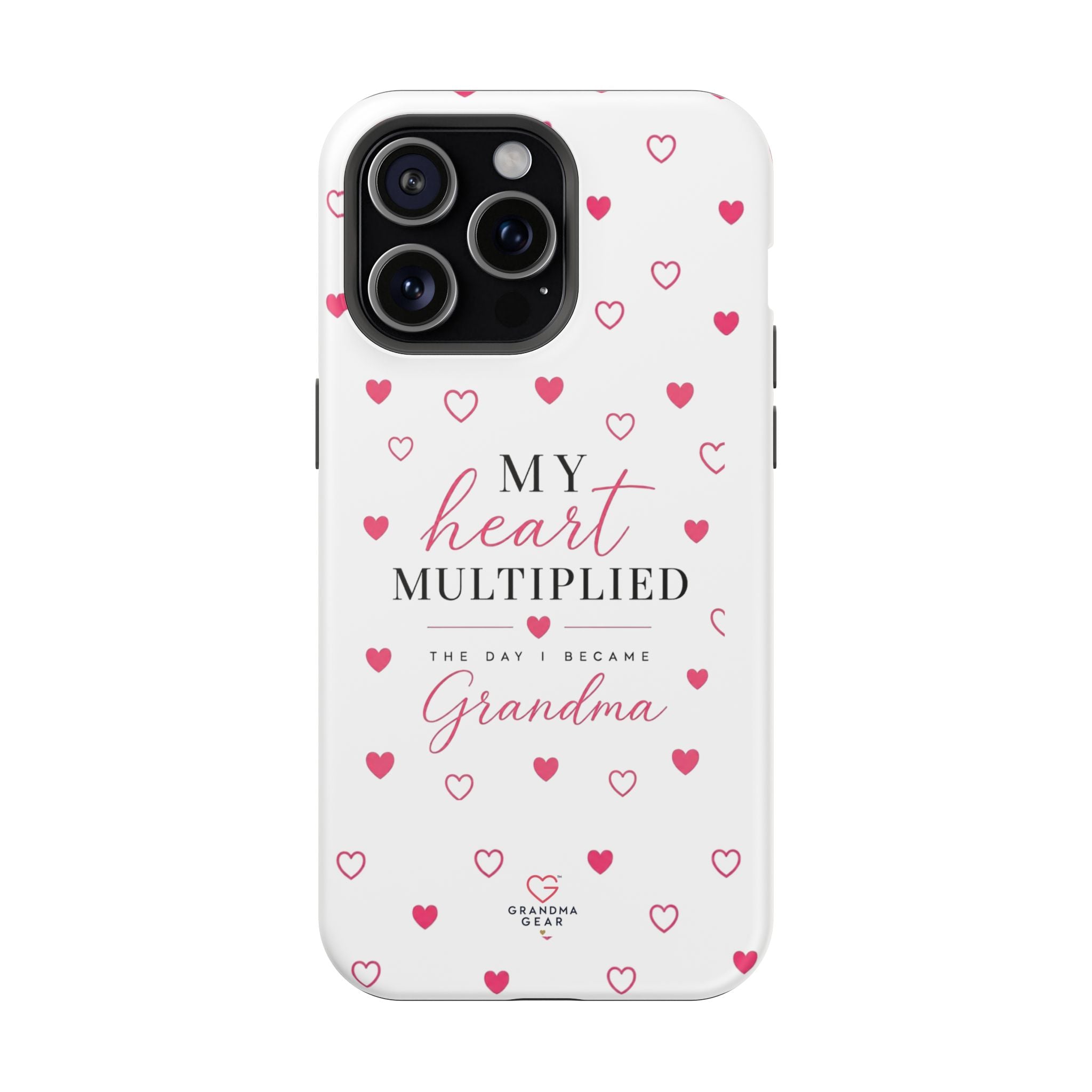Grandma Phone Case — "My Heart Multiplied" Magnetic Impact‑Resistant Case