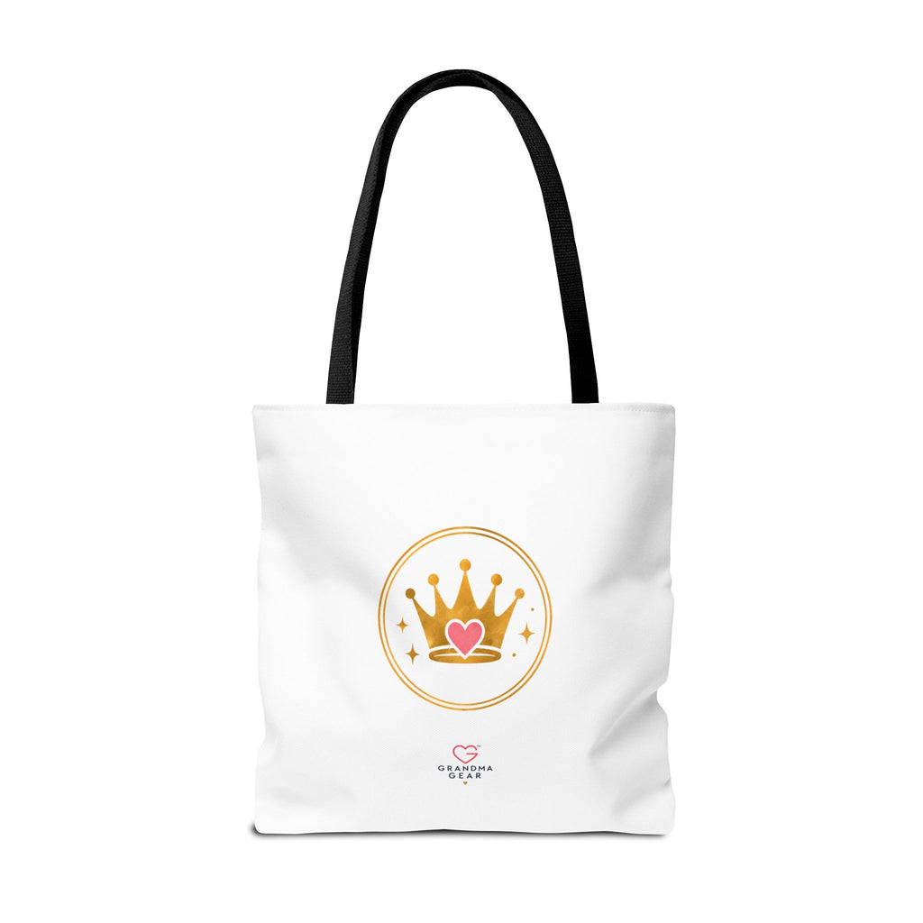 Classy Sassy Glamma Tote Bag – Funny Grandma Gift with Crown Graphic