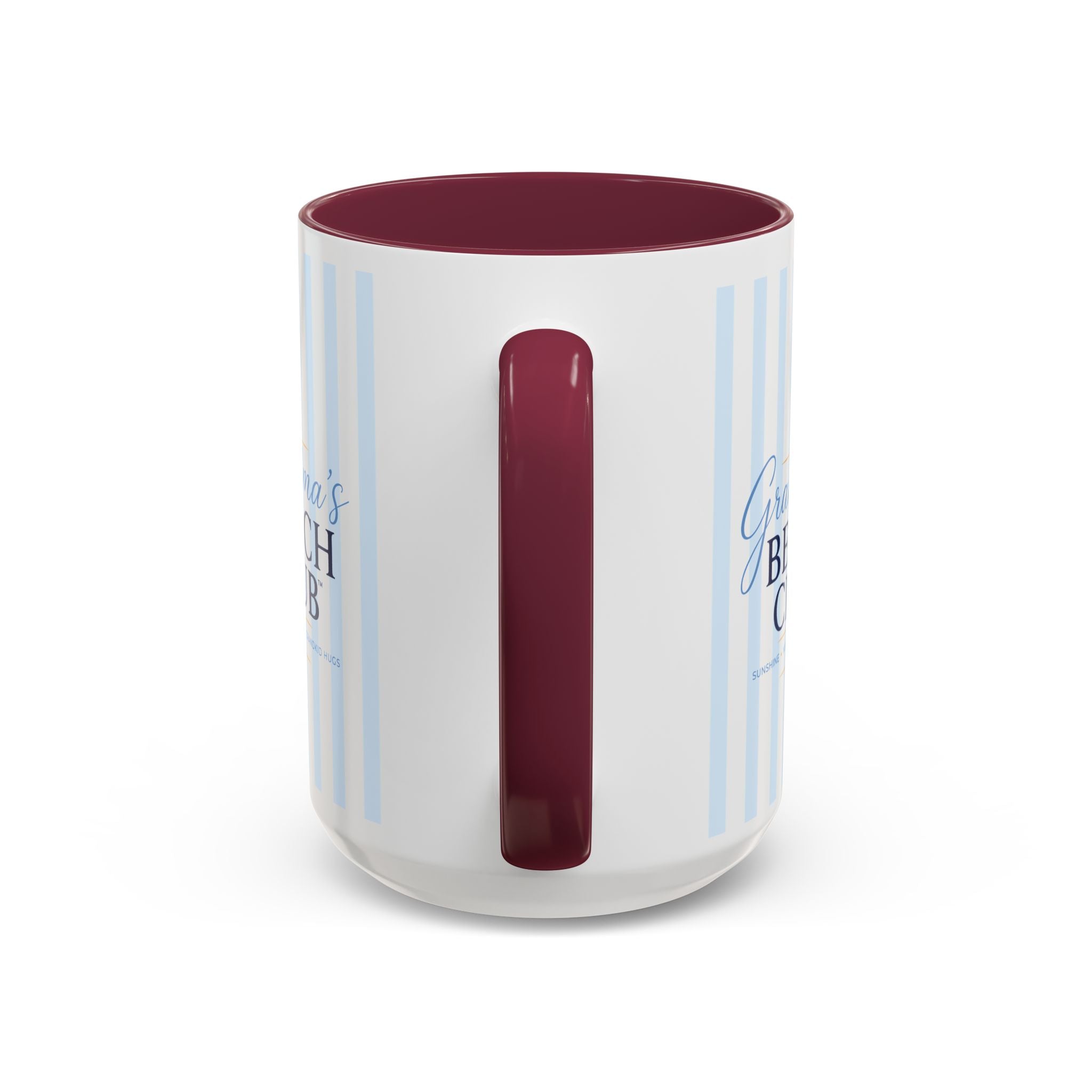 Grandma's Beach Club Script Mug | Color Accent Coffee Mug (11oz, 15oz)