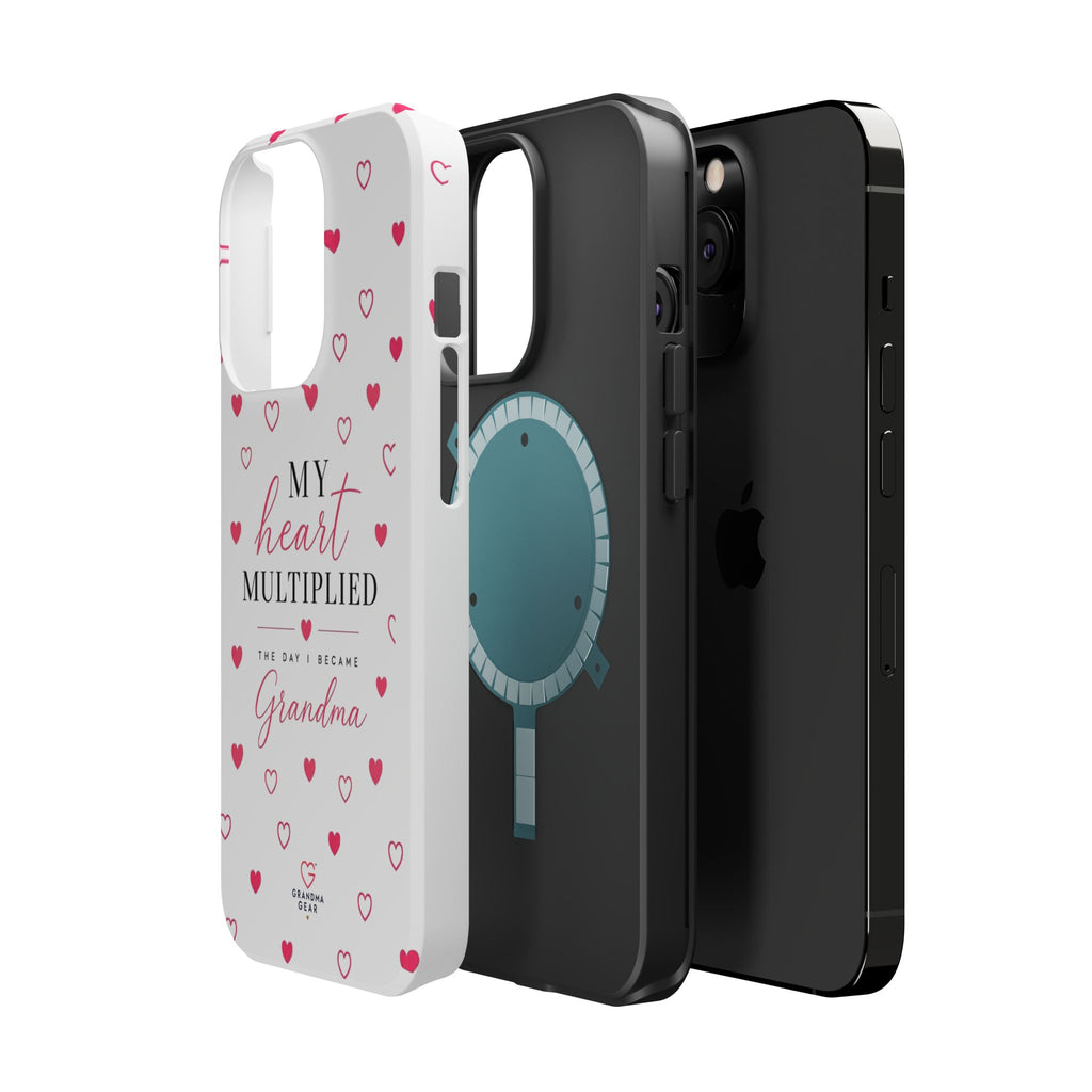 Grandma Phone Case — "My Heart Multiplied" Magnetic Impact‑Resistant Case