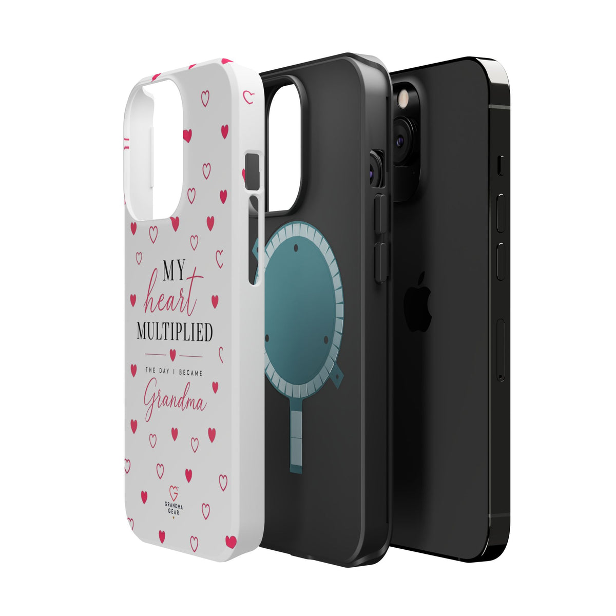 Grandma Phone Case — "My Heart Multiplied" Magnetic Impact‑Resistant Case