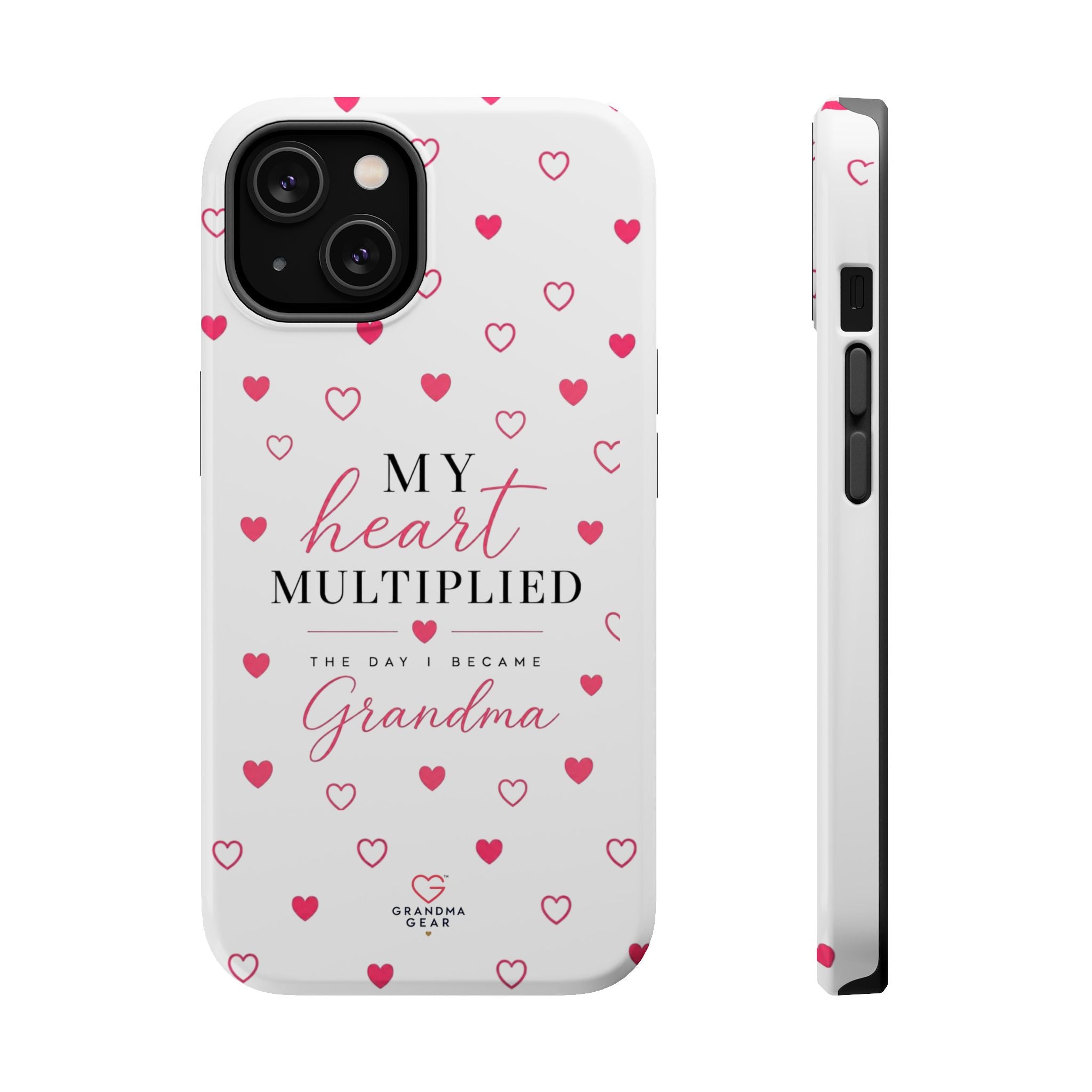 Grandma Phone Case — "My Heart Multiplied" Magnetic Impact‑Resistant Case