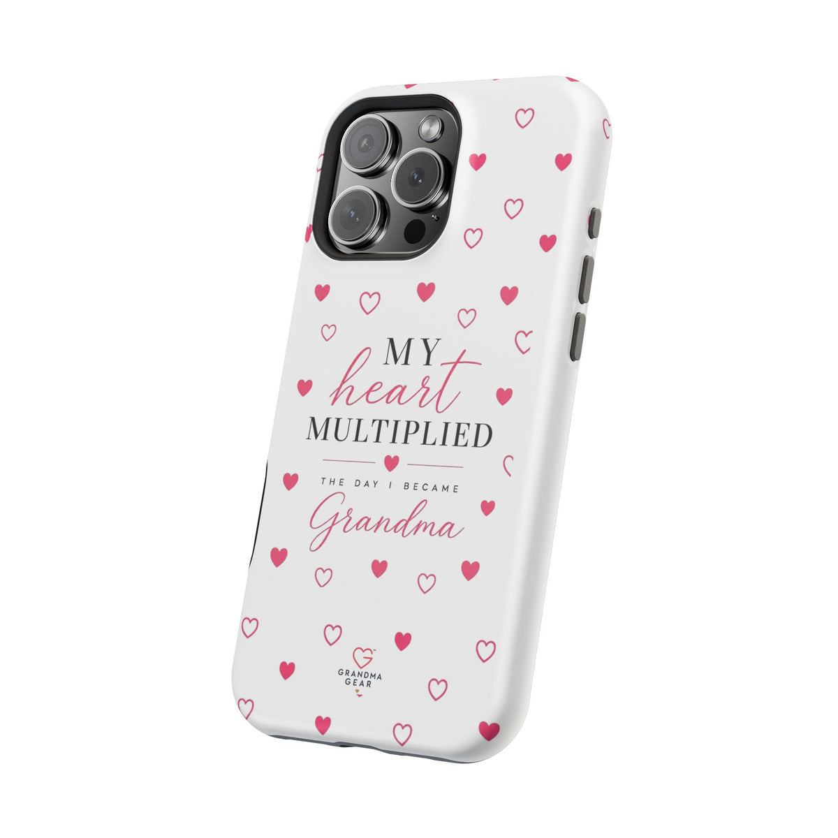 Grandma Phone Case — "My Heart Multiplied" Magnetic Impact‑Resistant Case