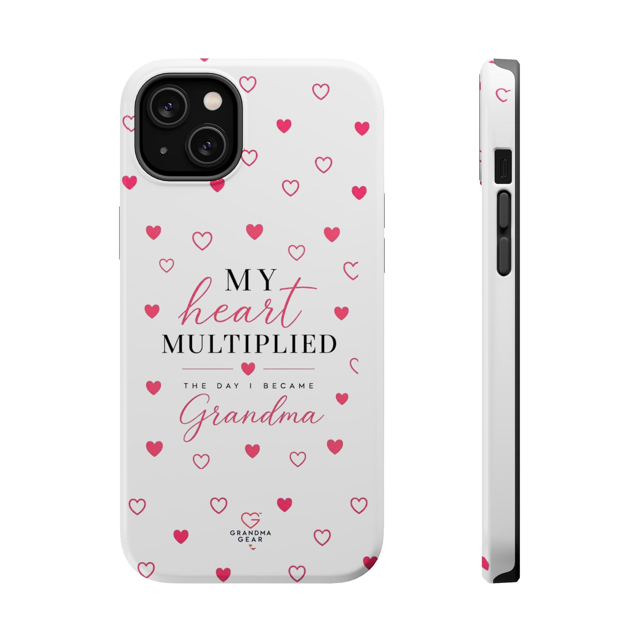 Grandma Phone Case — "My Heart Multiplied" Magnetic Impact‑Resistant Case