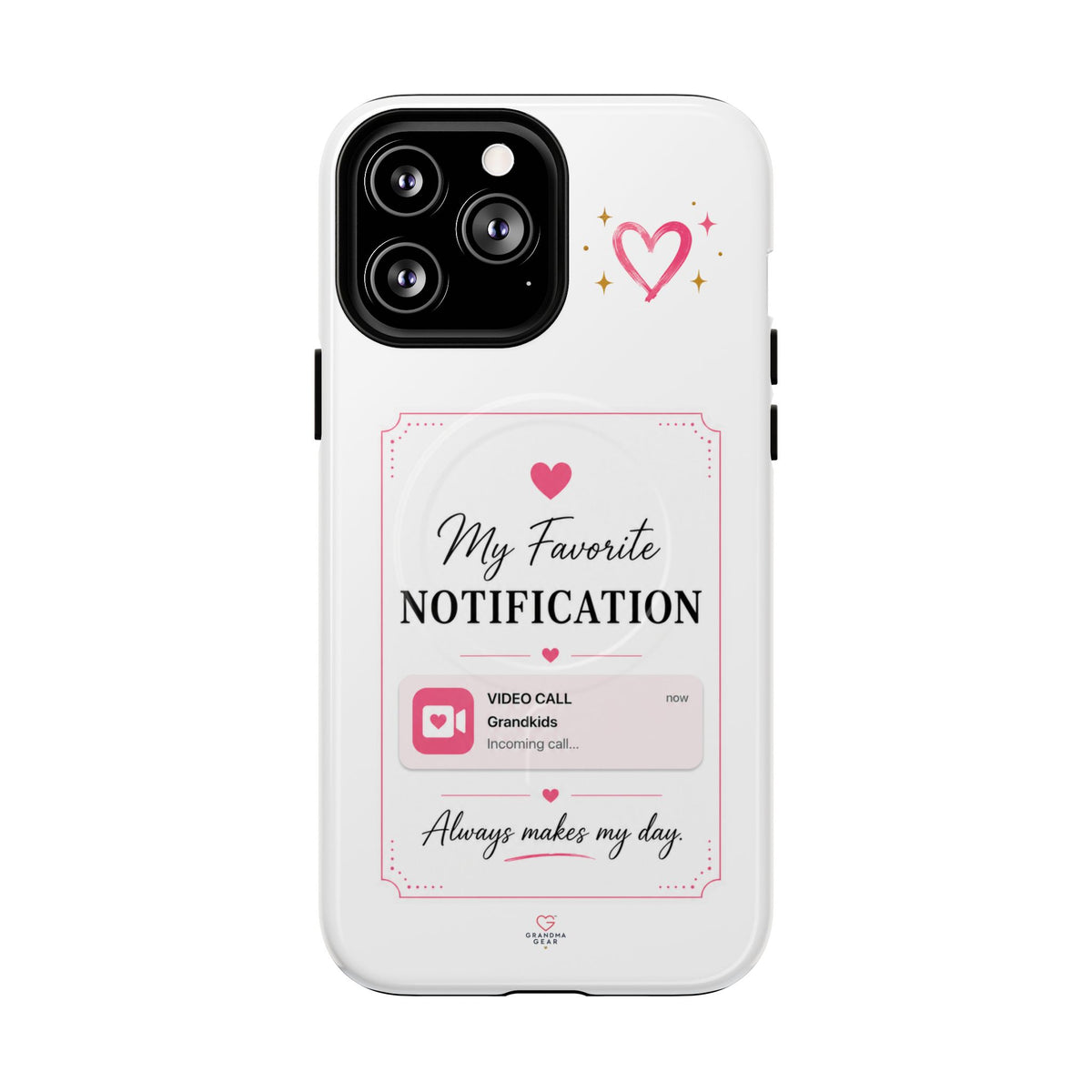 My Favorite Notification phone case | Cute heart video call design