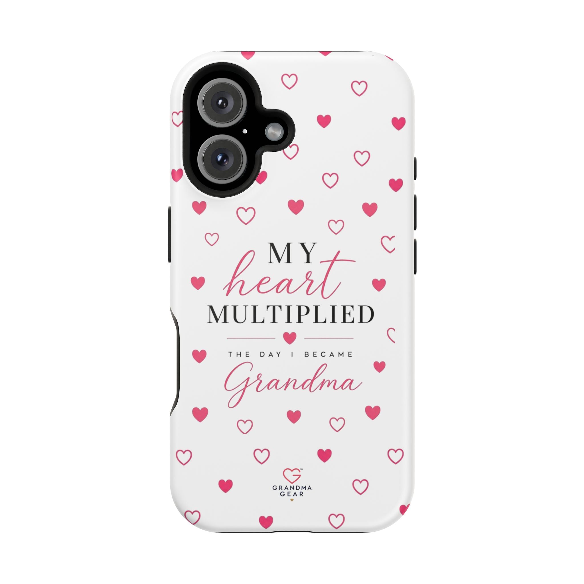Grandma Phone Case — "My Heart Multiplied" Magnetic Impact‑Resistant Case