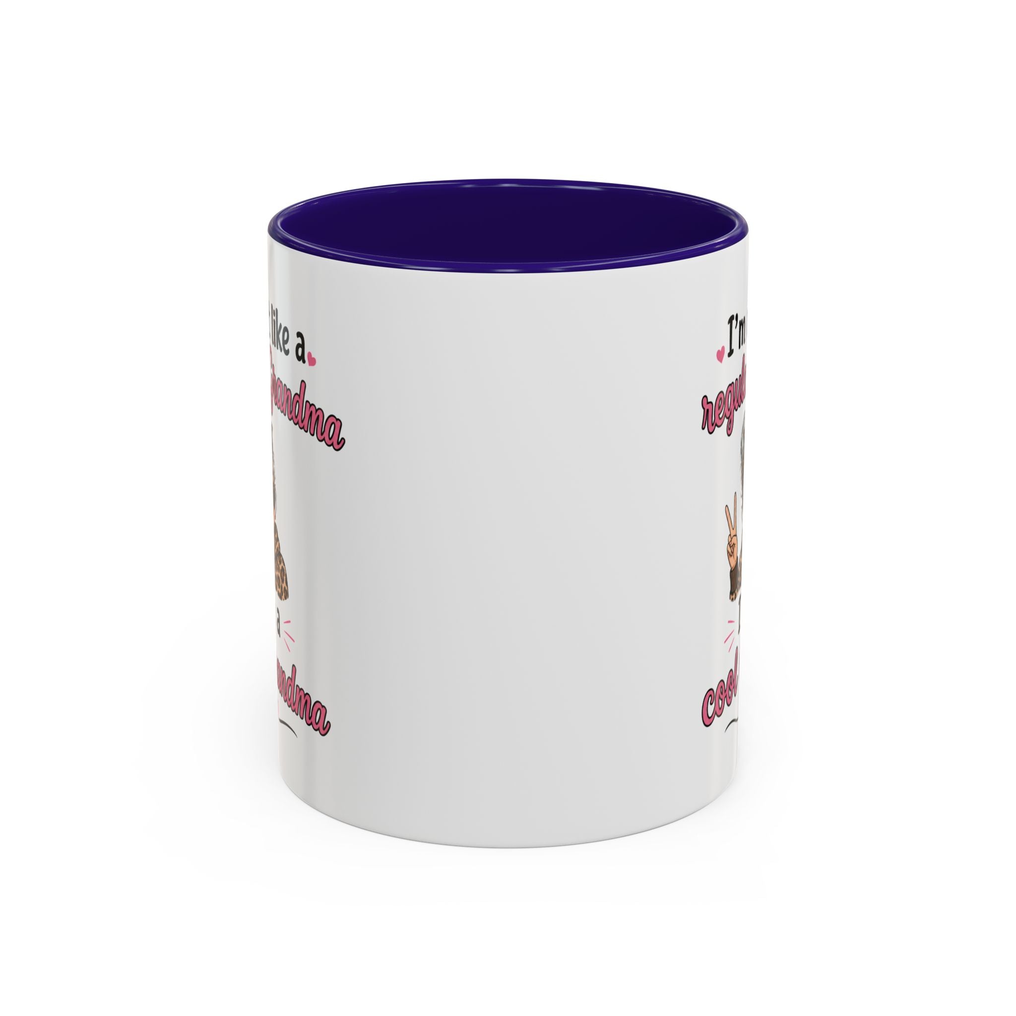 Cool Grandma illustration mug | 11oz 15oz colorful ceramic mug