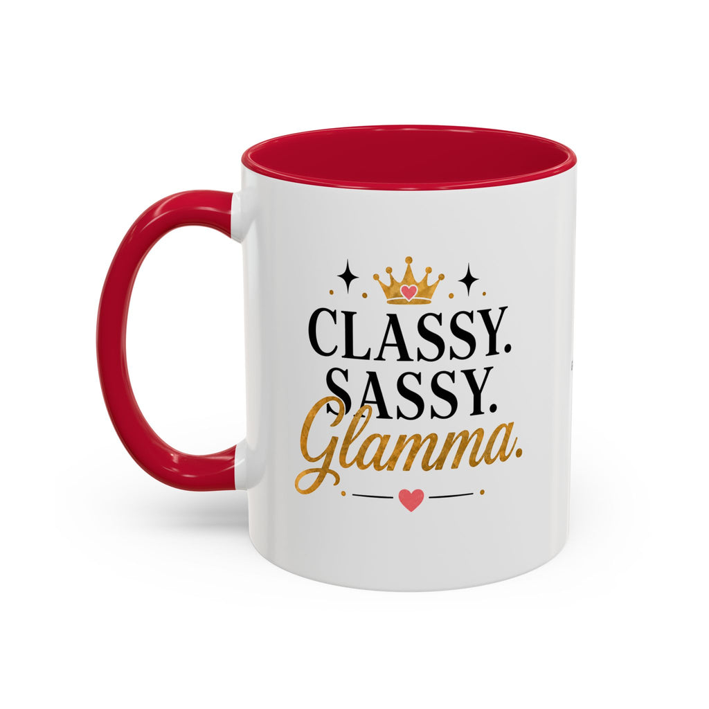 Classy Sassy Glamma Coffee Mug — 11oz/15oz Color Accent Mug